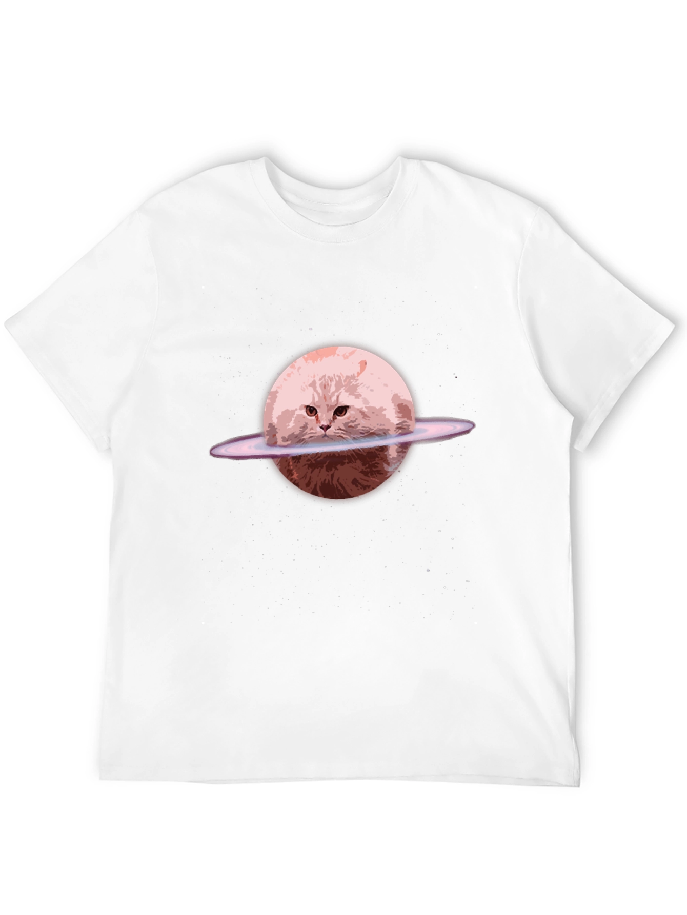 Cat Planet Graphic Tee - Unique Space Design