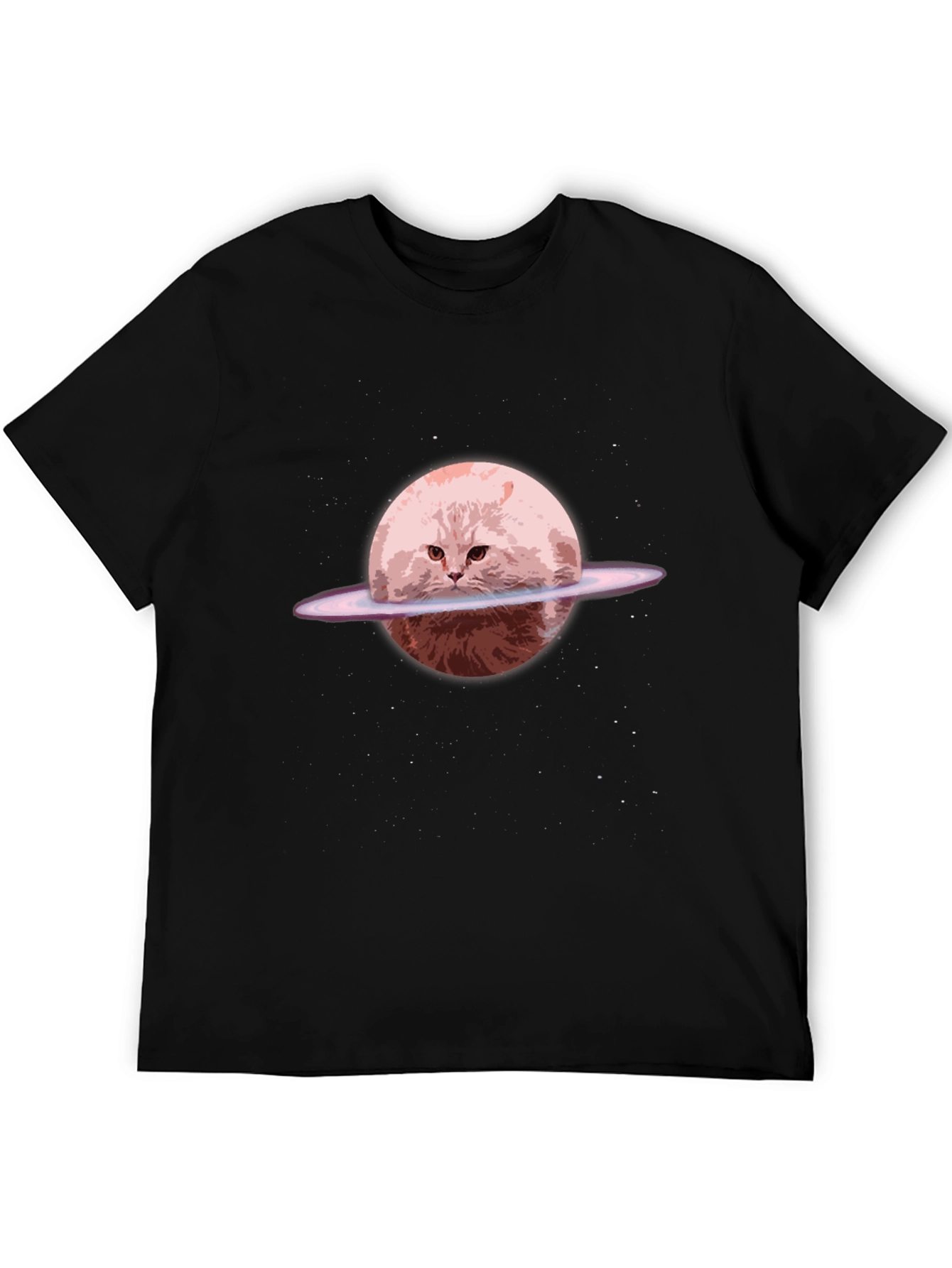 Cat Planet Graphic Tee - Unique Space Design