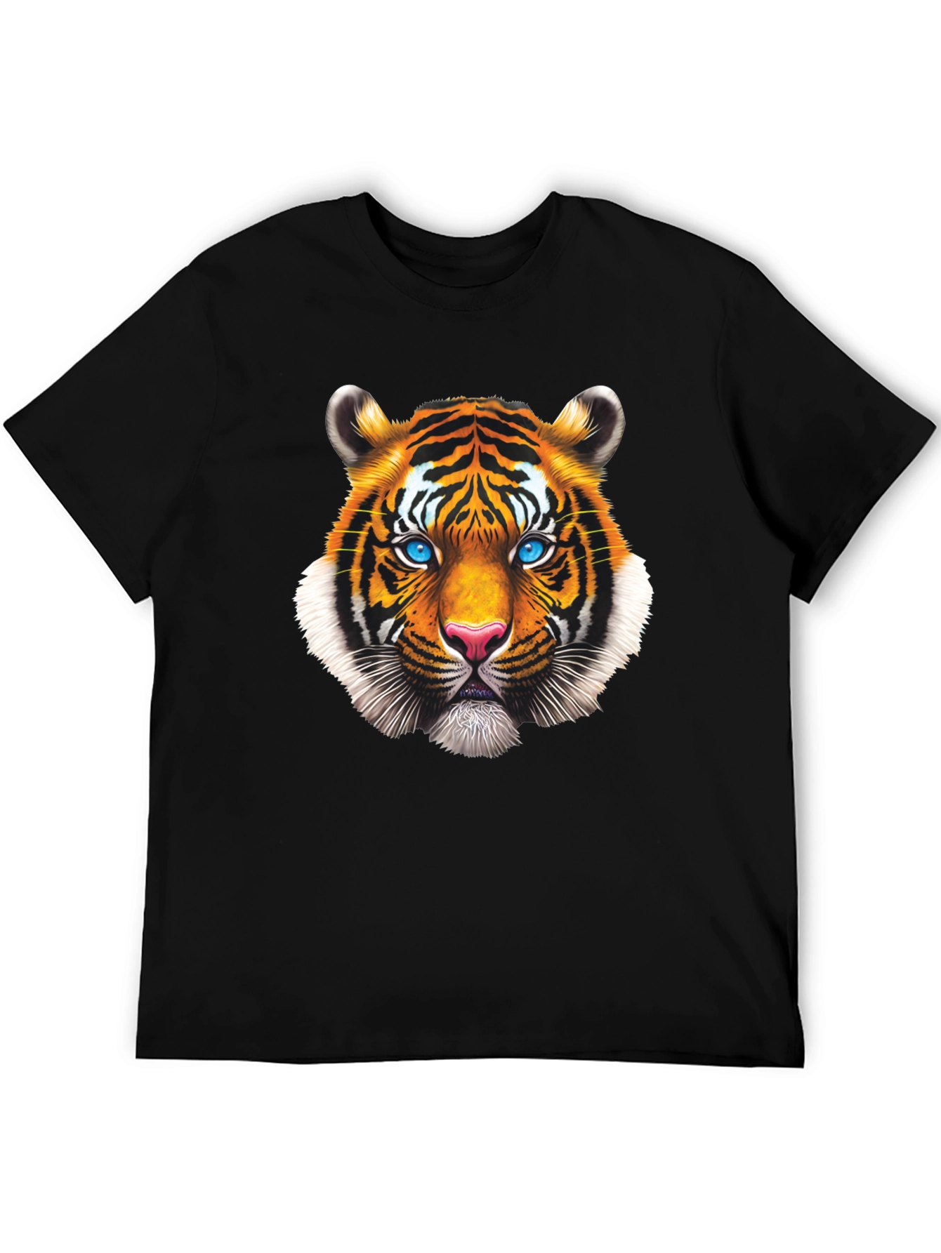 Tiger Face Graphic Tee - Bold Animal Print T-Shirt