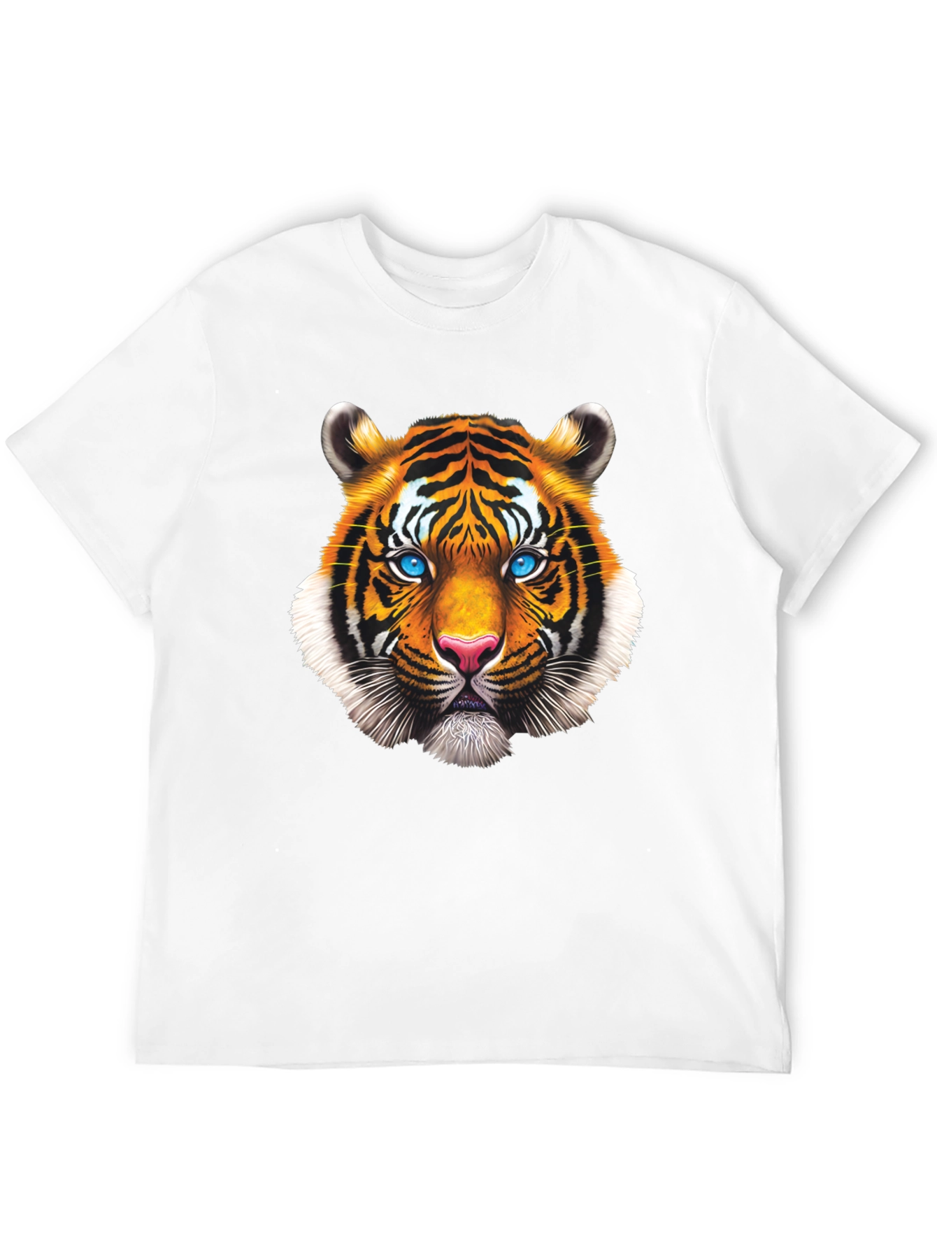 Tiger Face Graphic Tee - Bold Animal Print T-Shirt