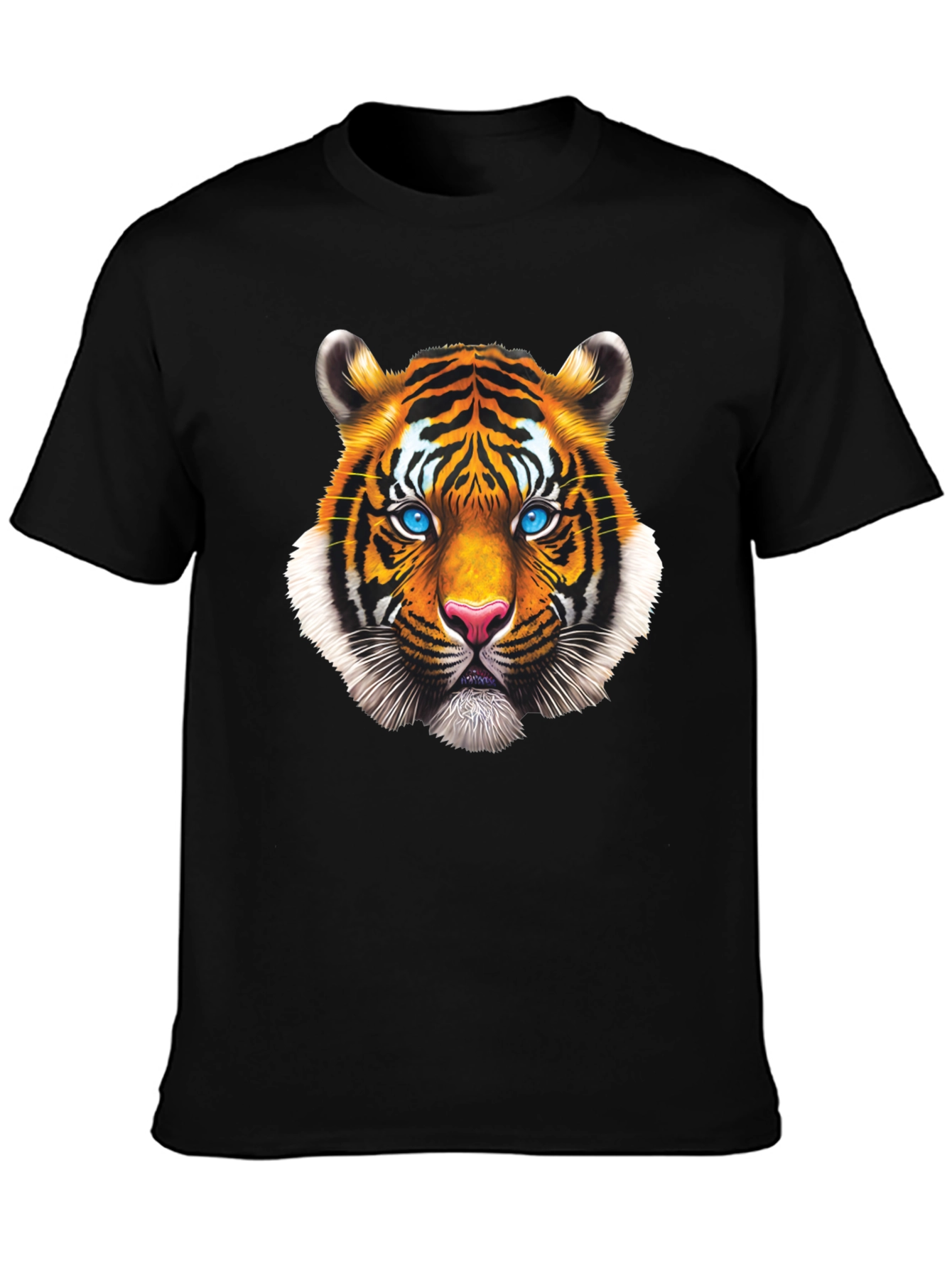Tiger Face Graphic Tee - Bold Animal Print T-Shirt
