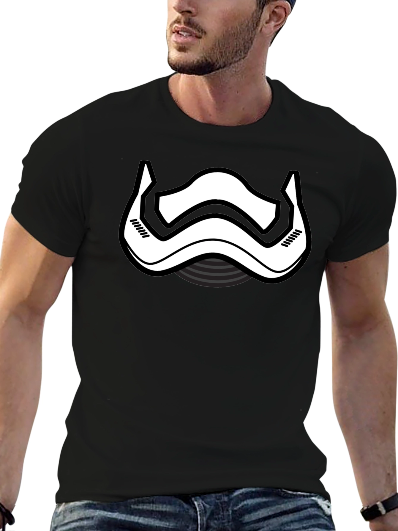 Star Wars Stormtrooper Helmet T-Shirt - Black