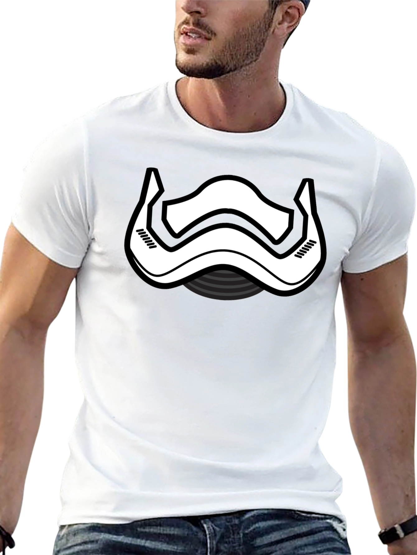 Star Wars Stormtrooper Helmet T-Shirt - Black