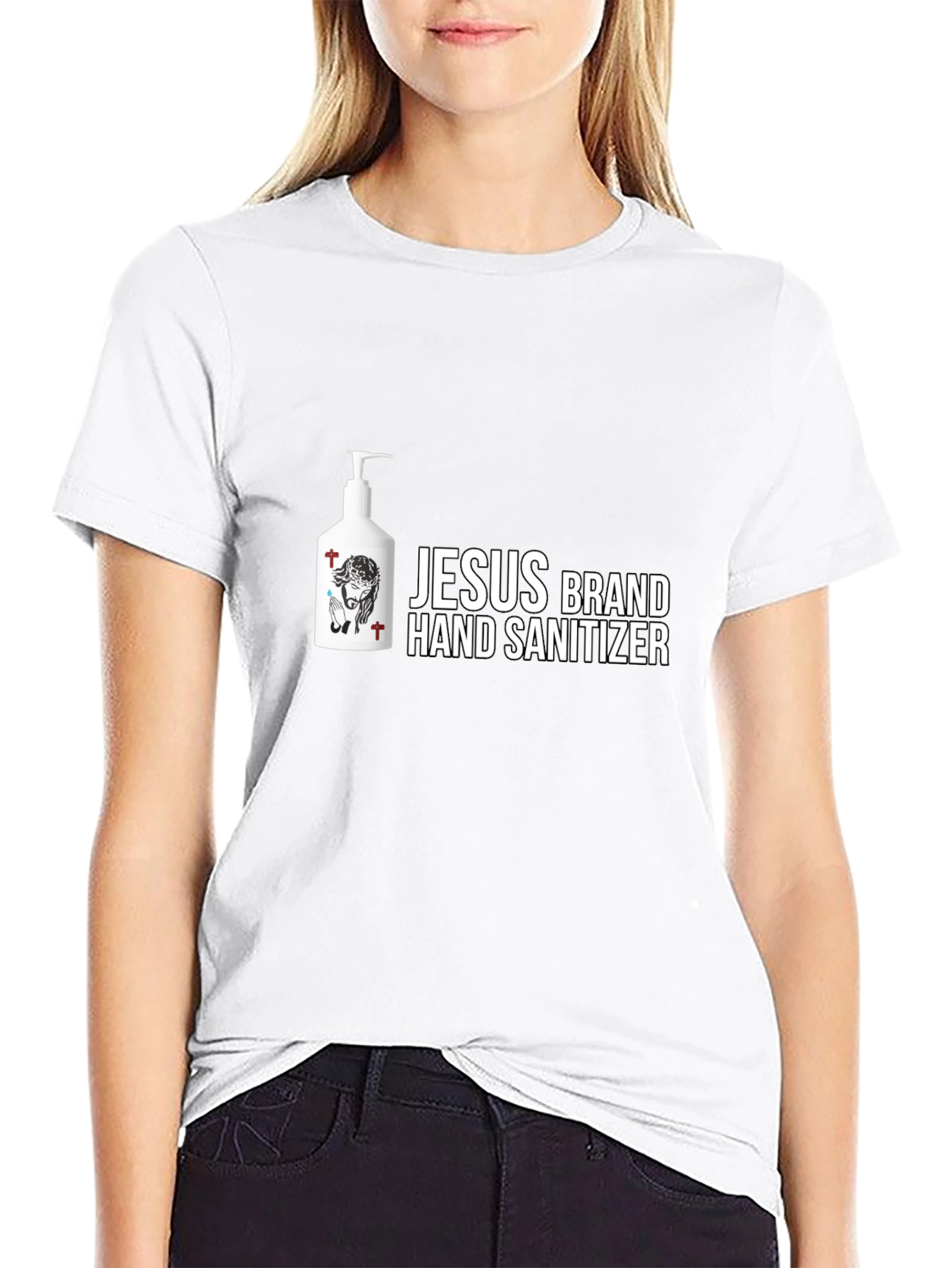 Jesus Brand Hand Sanitizer Graphic T-Shirt