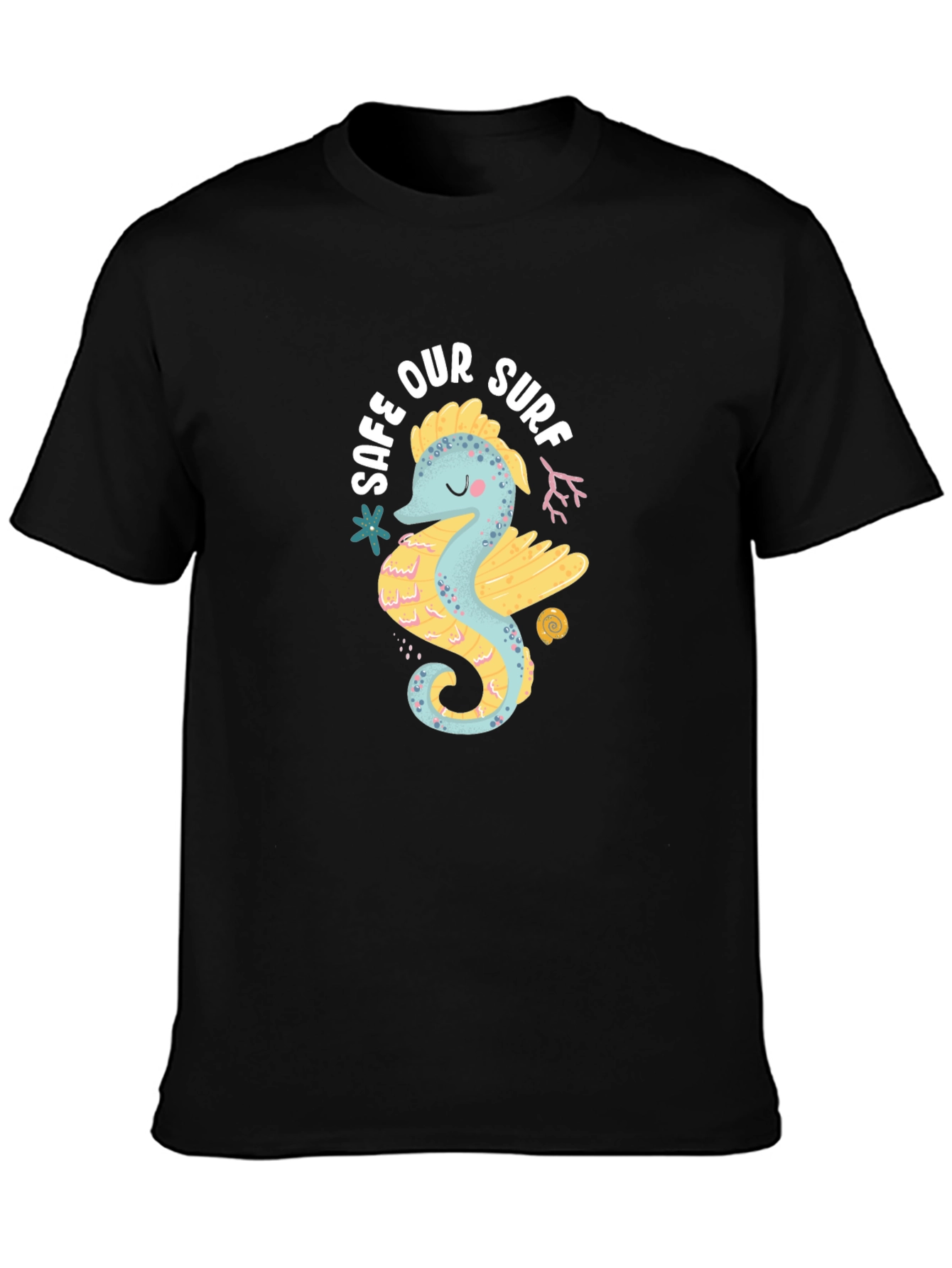 Seahorse Graphic T-Shirt - Save Our Surf