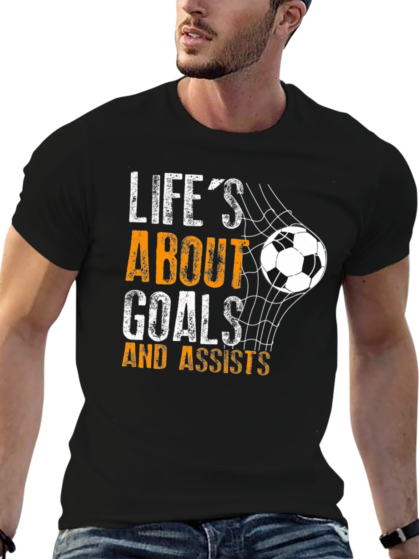 Lifes About Goals & Assists Soccer T-Shirt