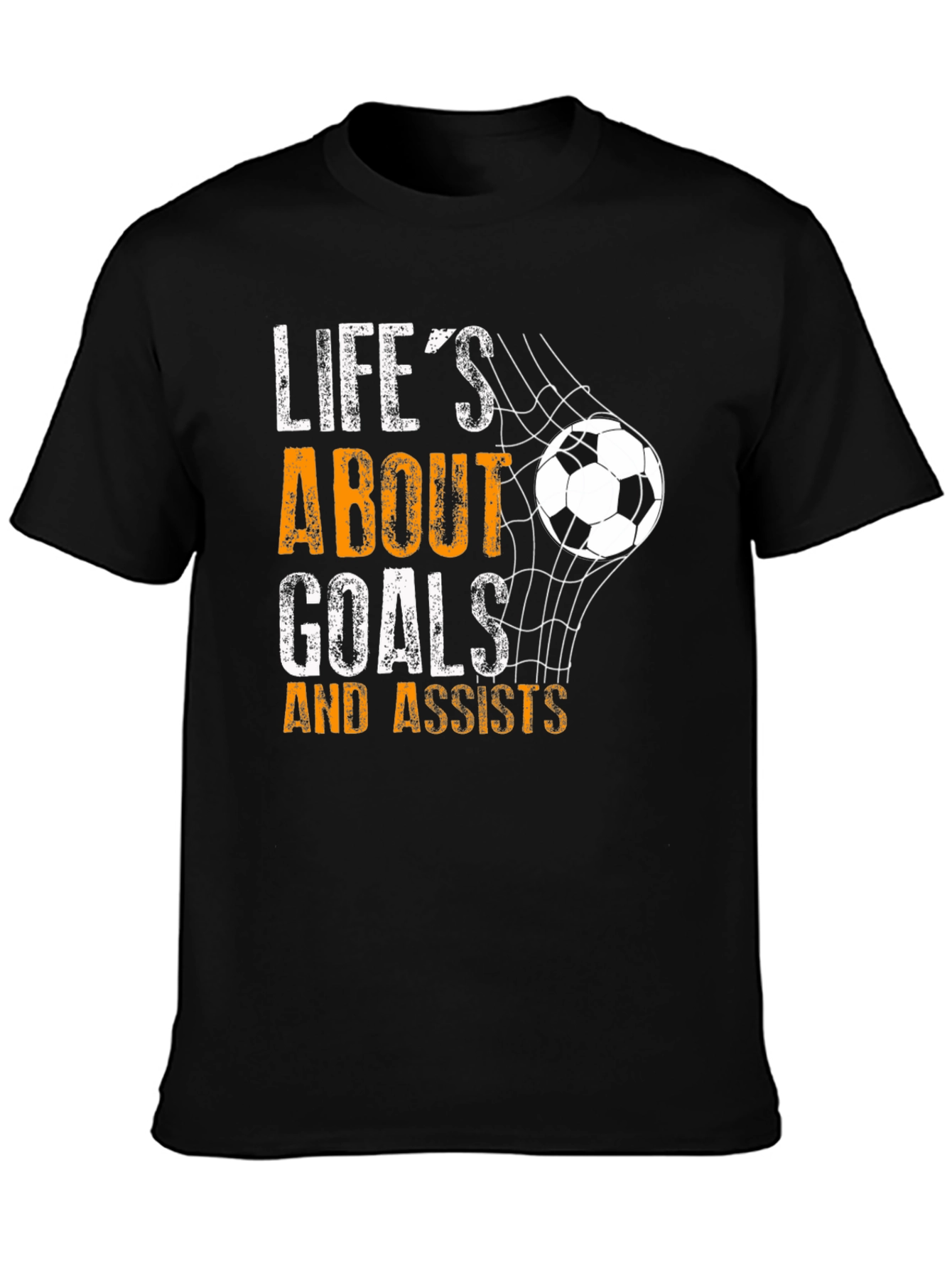 Lifes About Goals & Assists Soccer T-Shirt