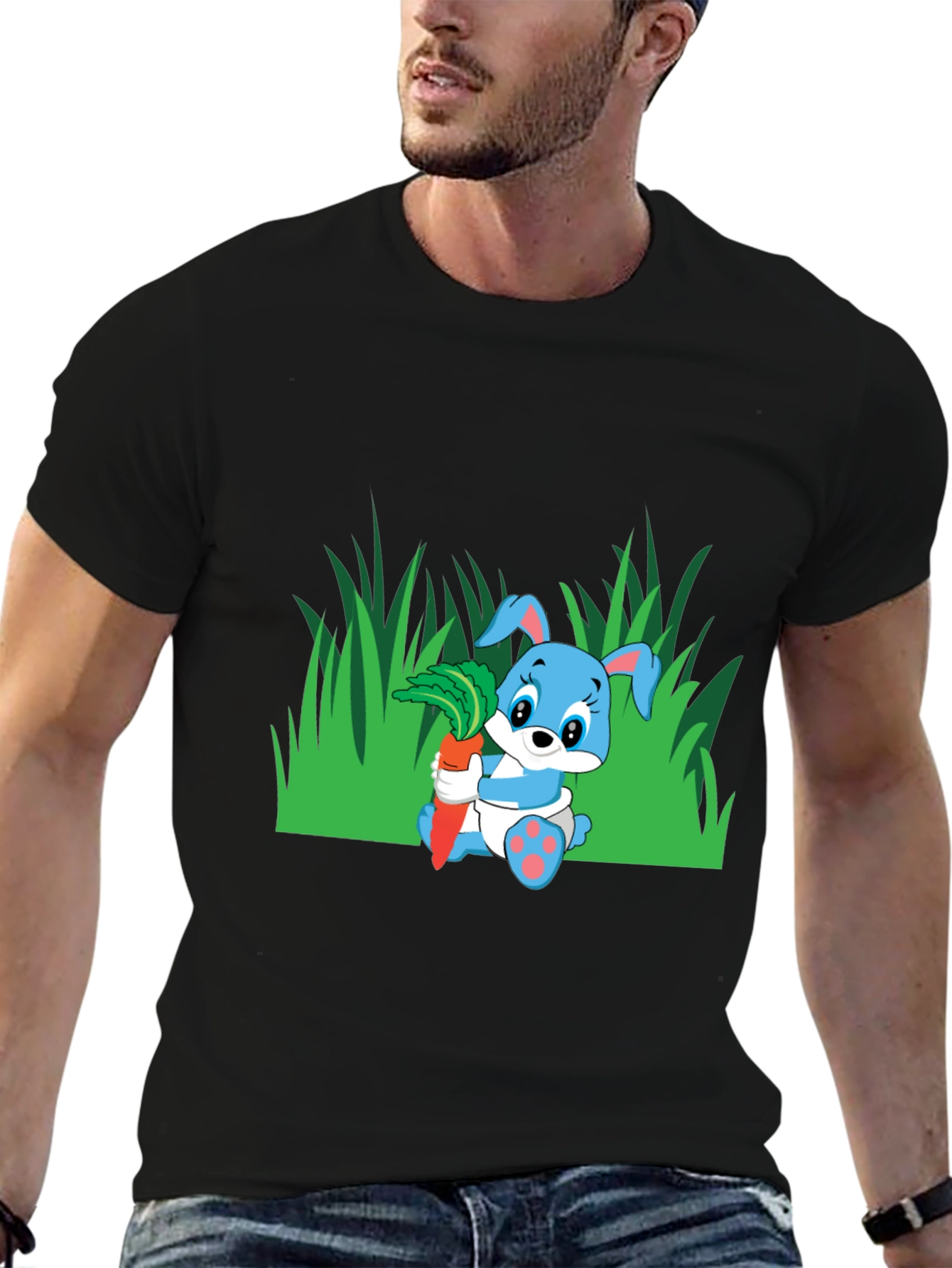 Cute Bunny Graphic Tee - Easter Gift