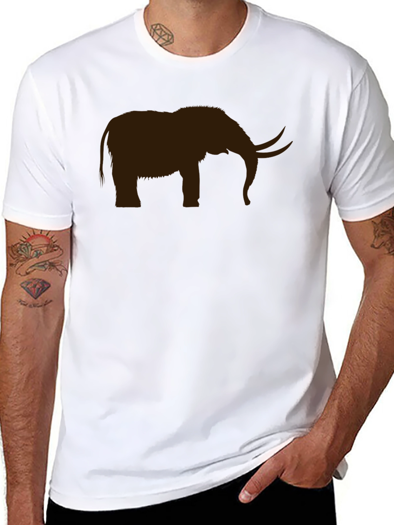 Elephant Graphic Black T-Shirt - Casual Cool