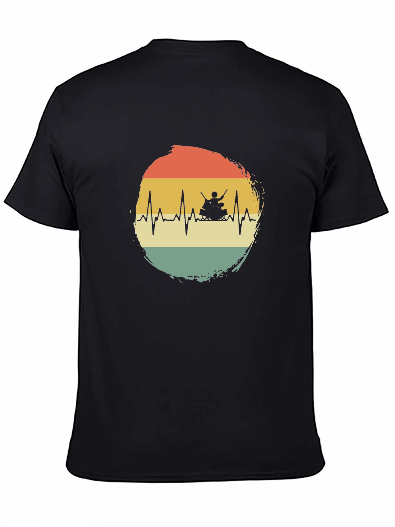 Drummer Heartbeat T-Shirt - Musician Tee
