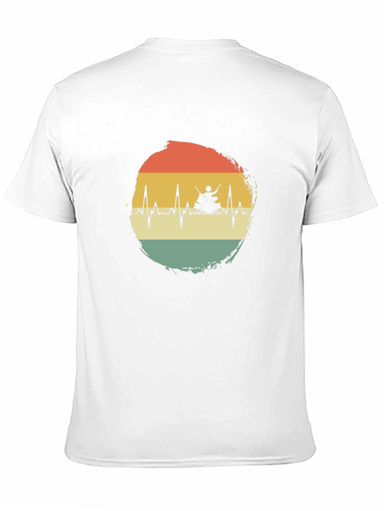 Drummer Heartbeat T-Shirt - Musician Tee
