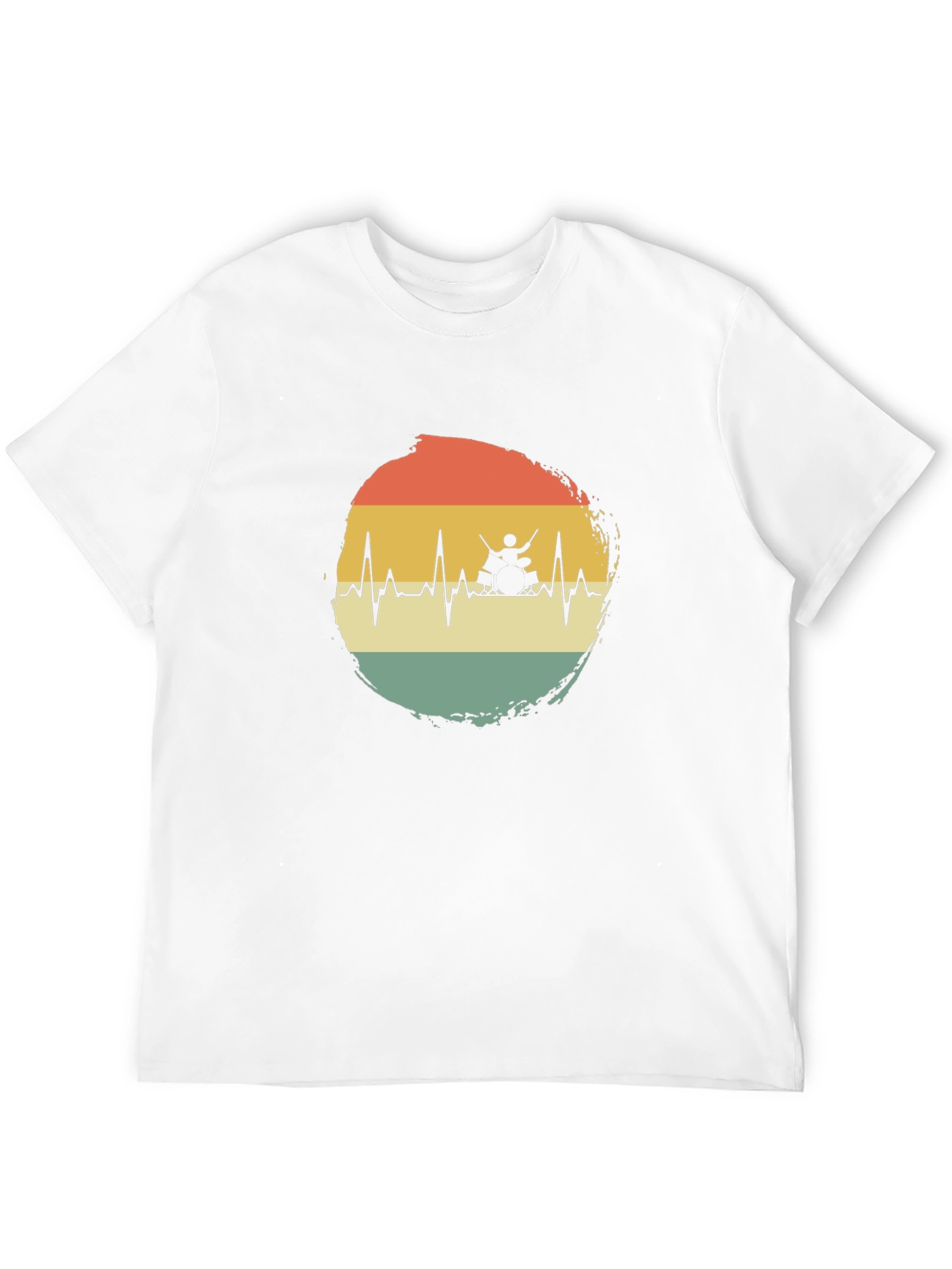 Drummer Heartbeat T-Shirt - Musician Tee