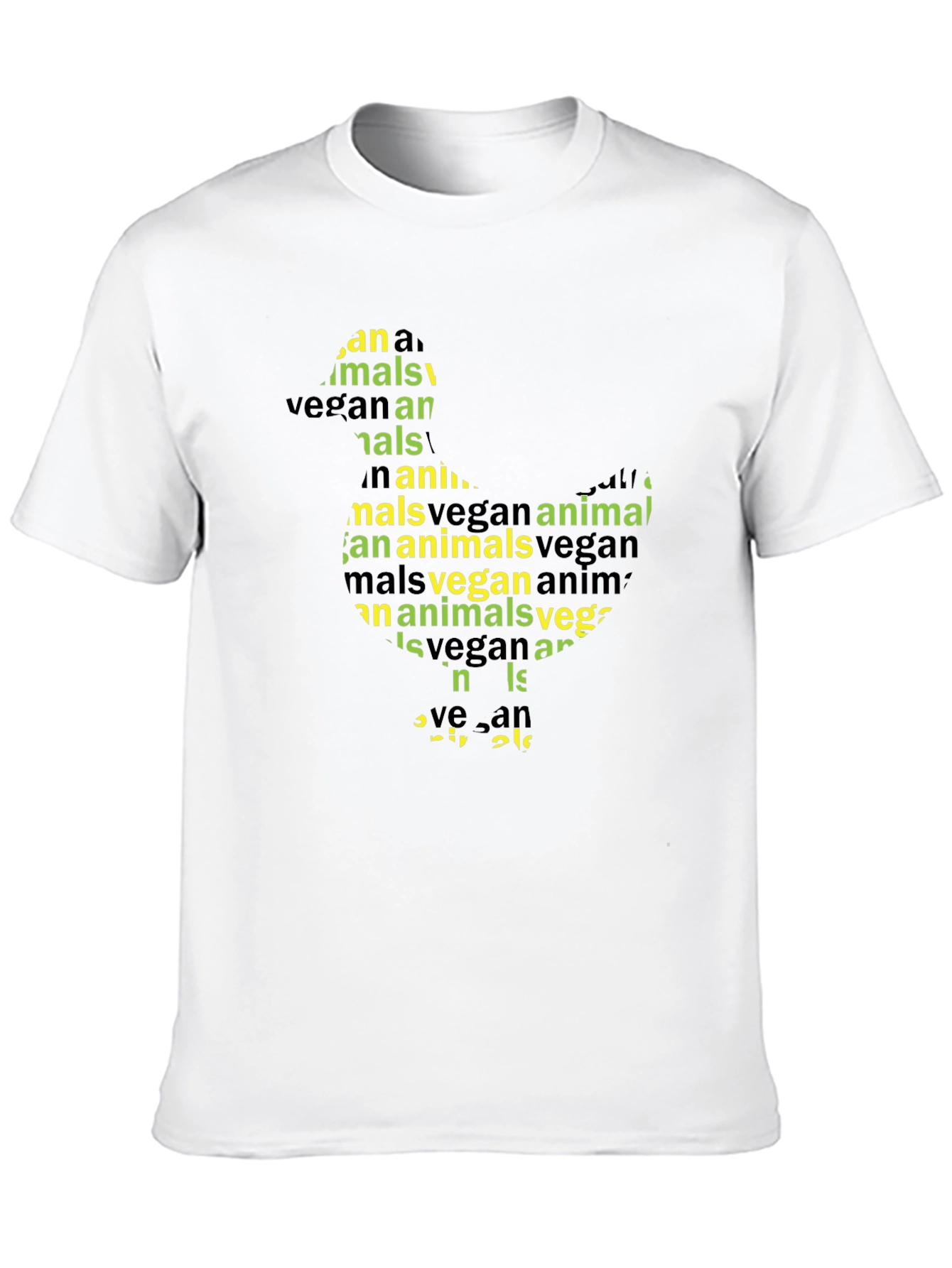 Vegan Animal T-Shirt - Black Graphic Tee