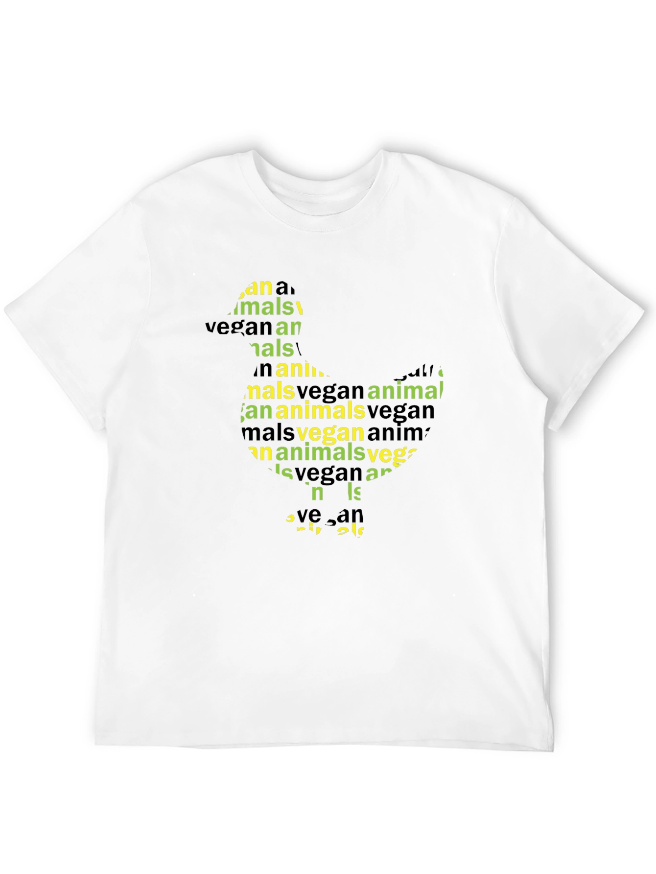Vegan Animal T-Shirt - Black Graphic Tee
