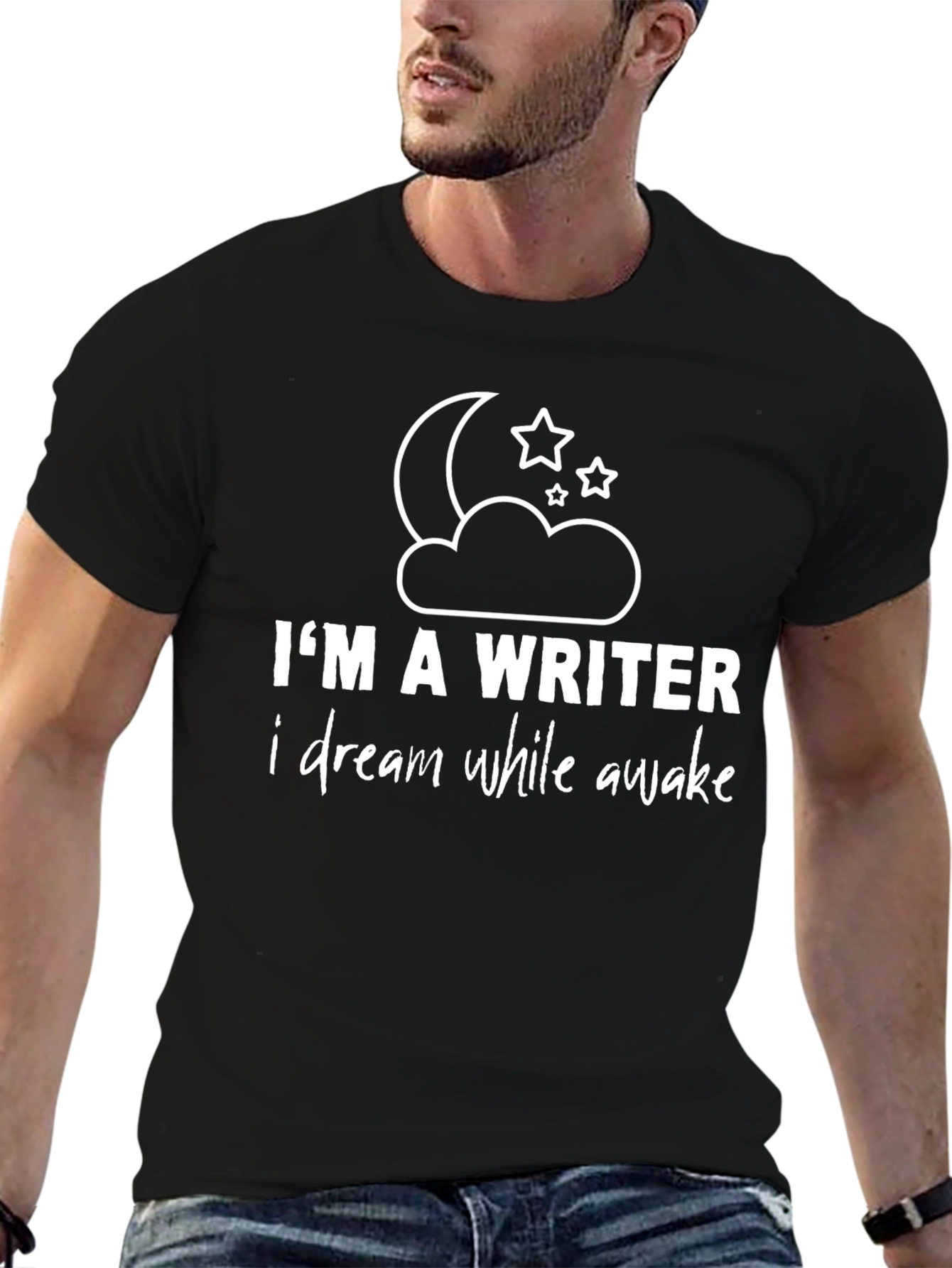 Im A Writer Mens Black Graphic T-Shirt