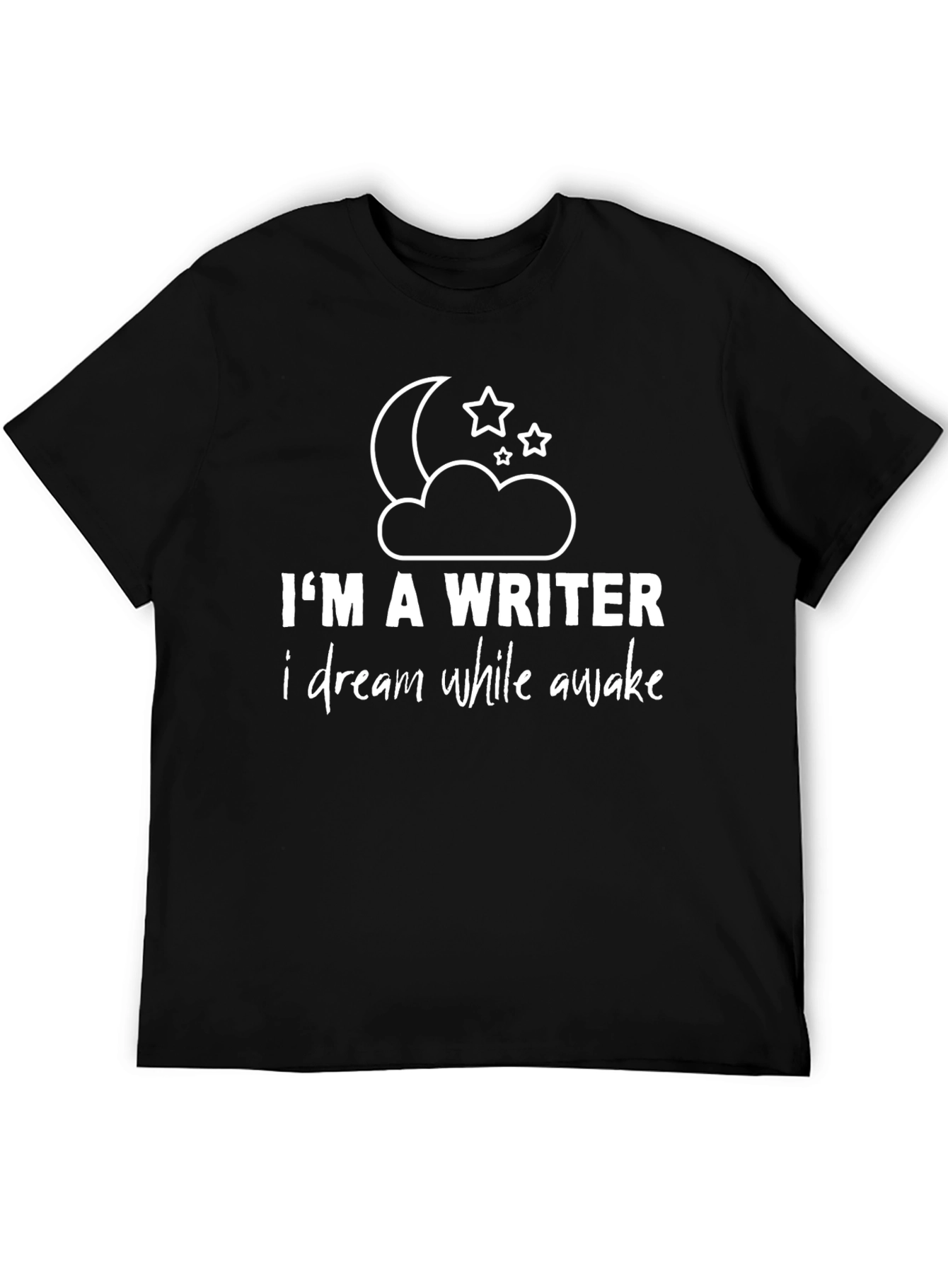 Im A Writer Mens Black Graphic T-Shirt