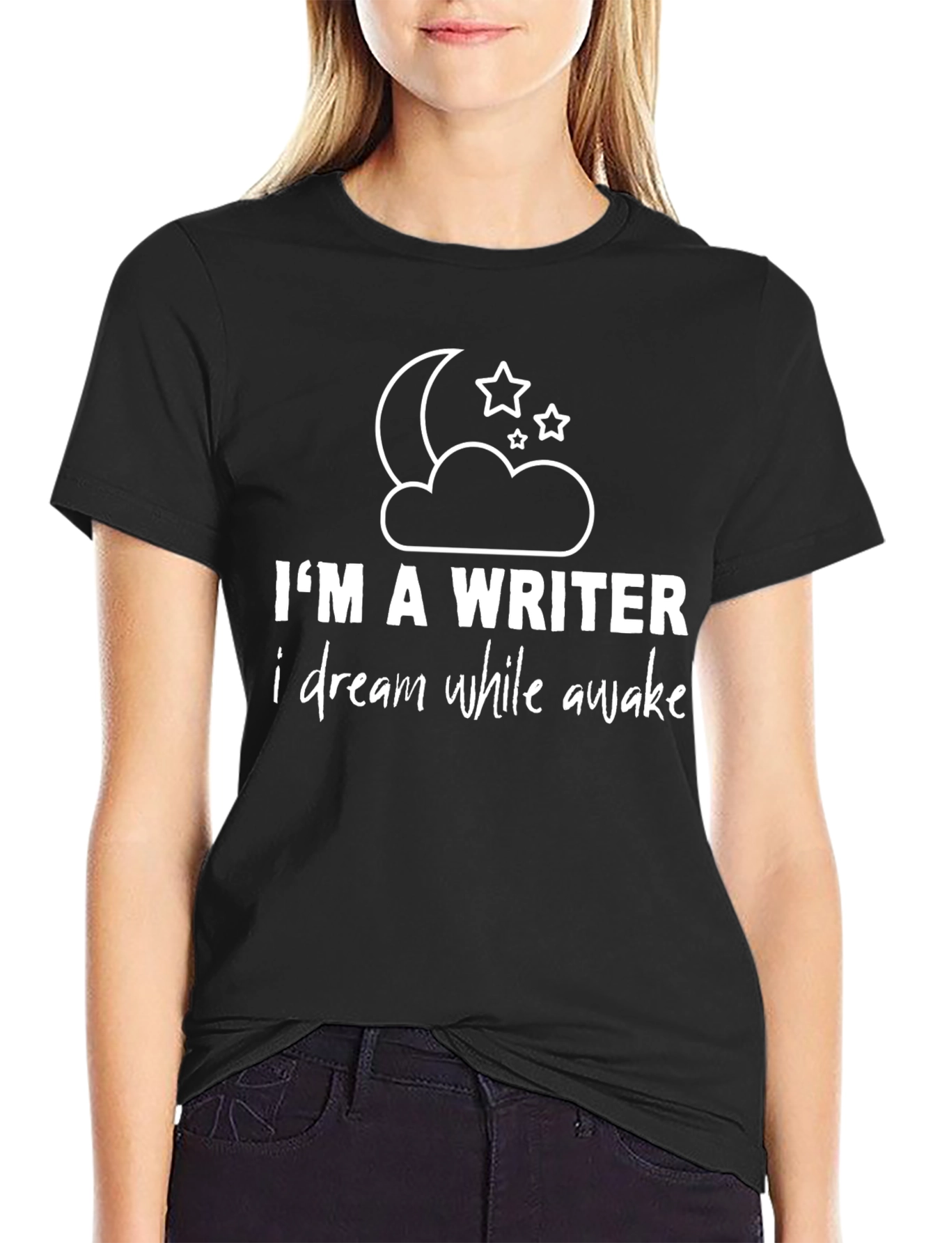 Im A Writer Mens Black Graphic T-Shirt