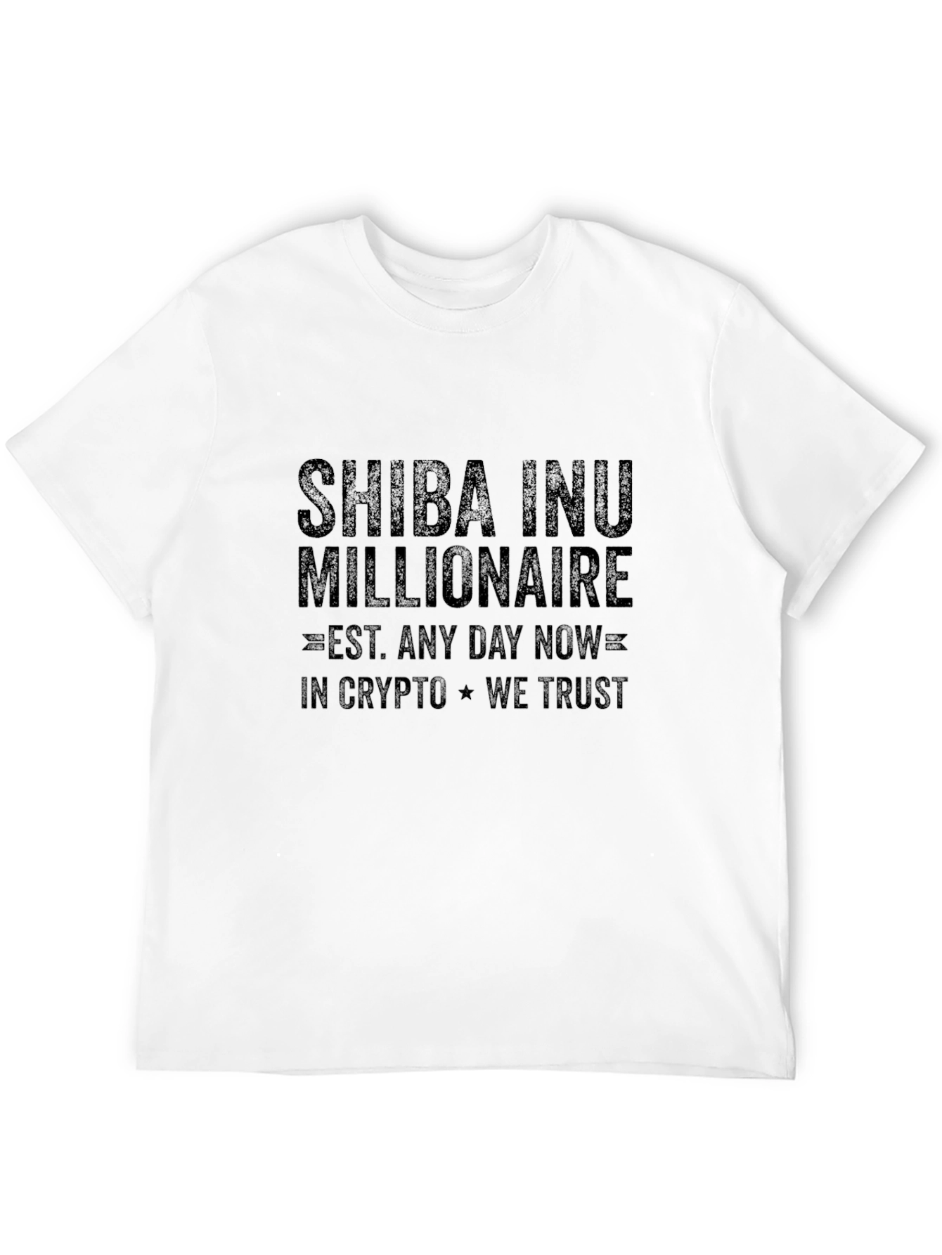 Shiba Inu Millionaire Black T-Shirt Crypto HODL
