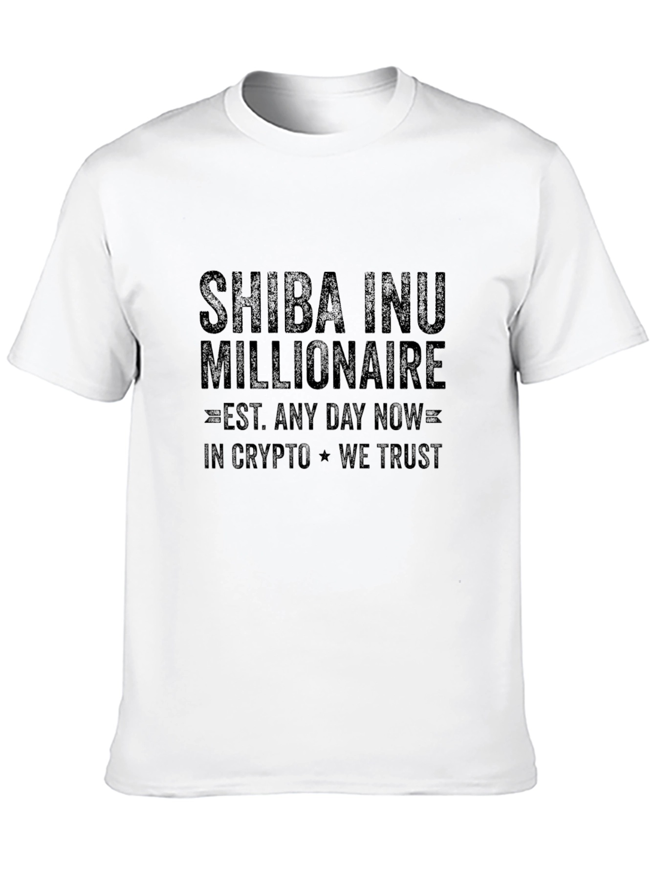 Shiba Inu Millionaire Black T-Shirt Crypto HODL