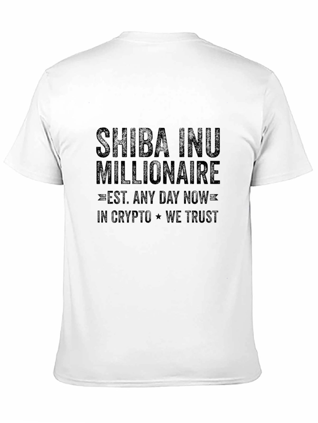 Shiba Inu Millionaire Black T-Shirt Crypto HODL