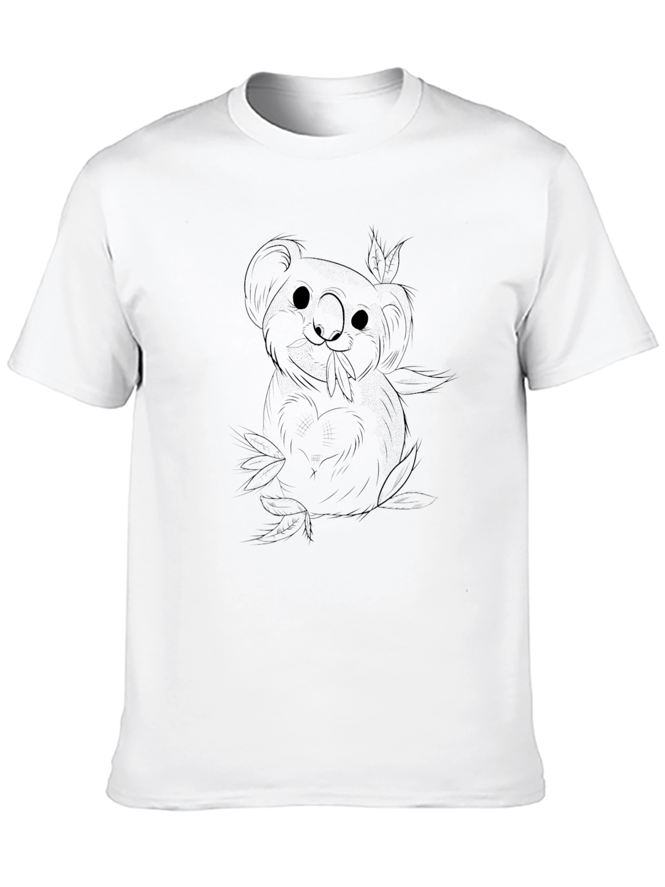 Koala Graphic Print T-Shirt - Casual Wear