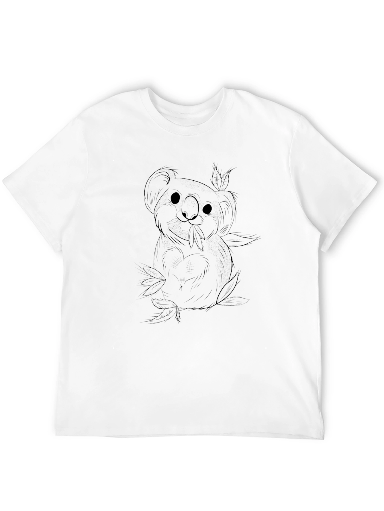 Koala Graphic Print T-Shirt - Casual Wear