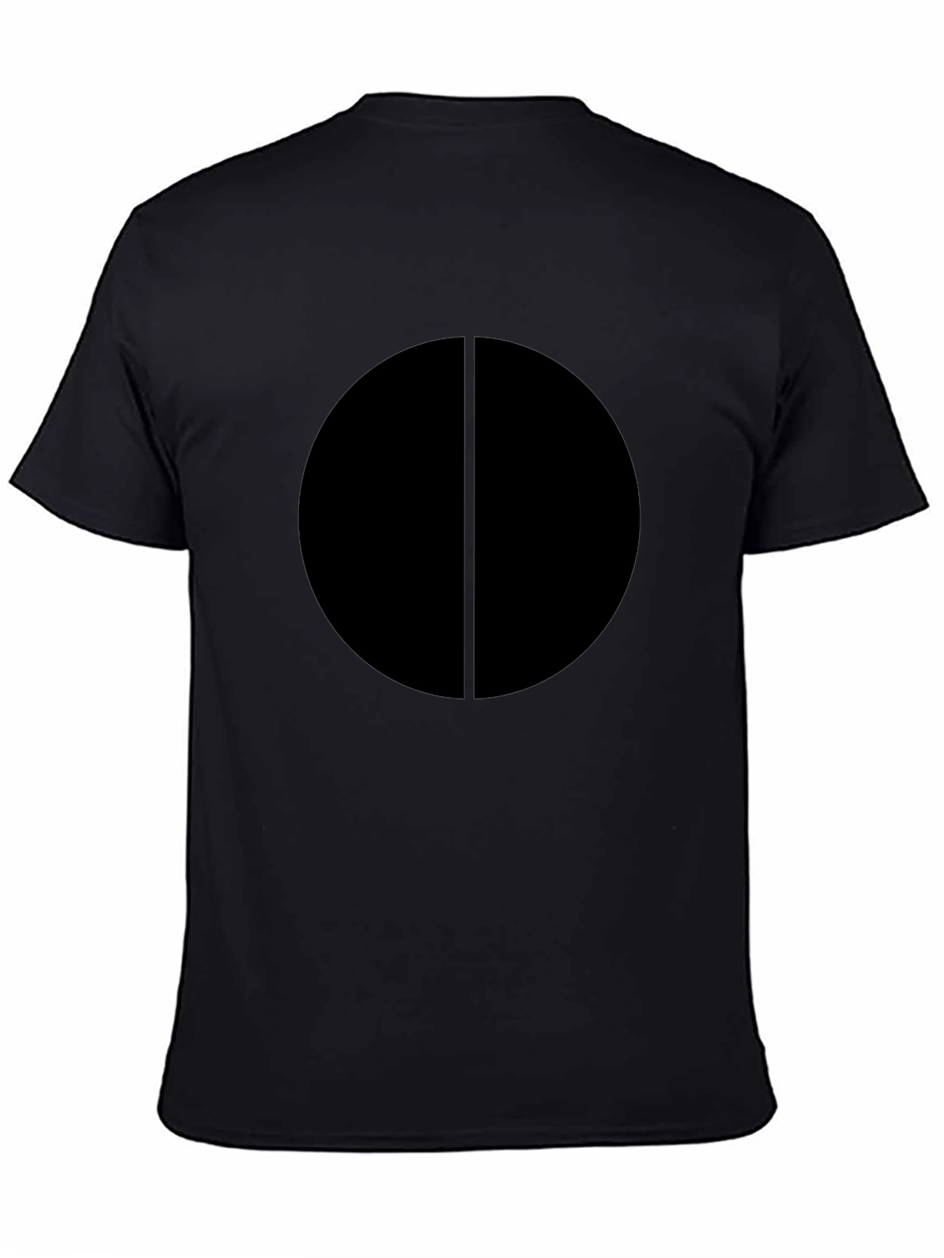 Minimalist Circle Tee - Black Graphic T-Shirt