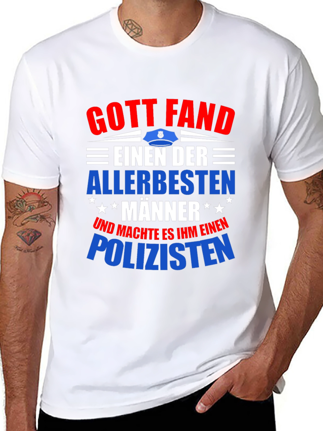 Gott Fand Policeman T-Shirt - Best Man