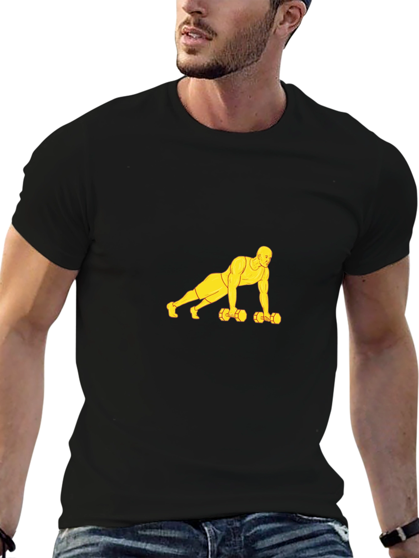 Mens Graphic Tee - Fitness Design