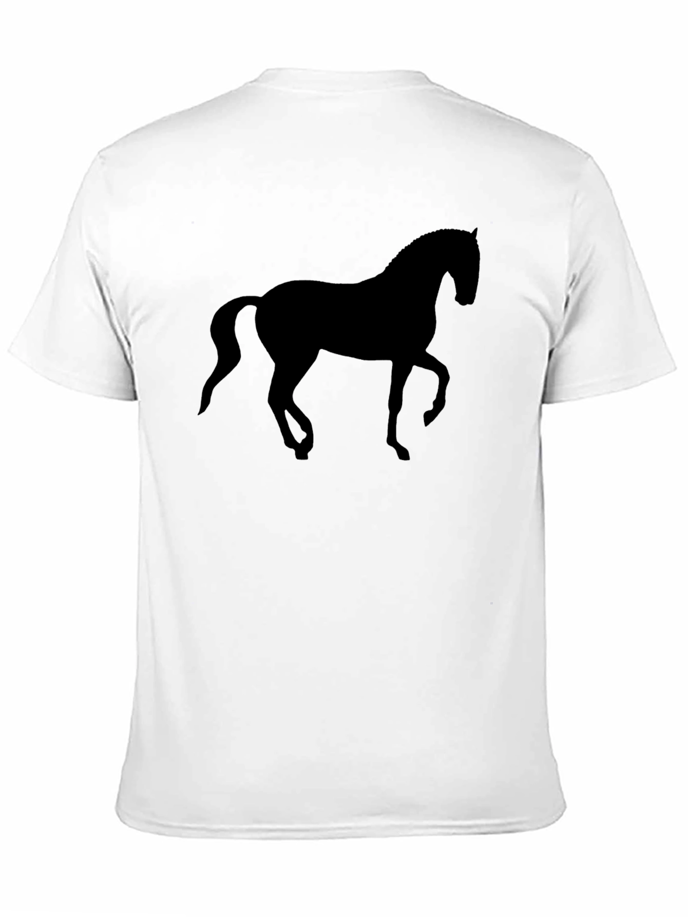 Horse Silhouette Graphic Tee - Classic Black T-Shirt