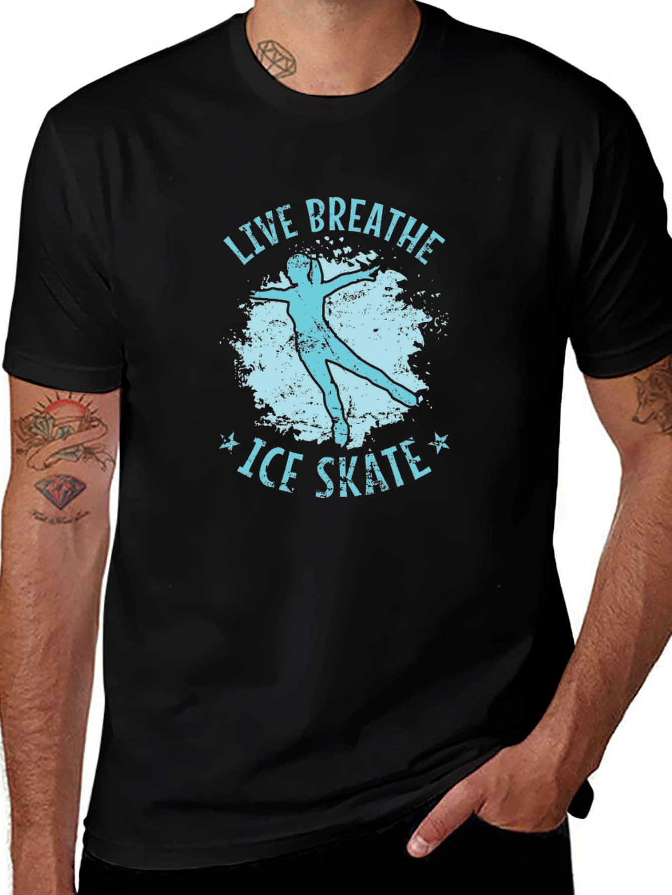 Live Breathe Ice Skate Graphic Tee