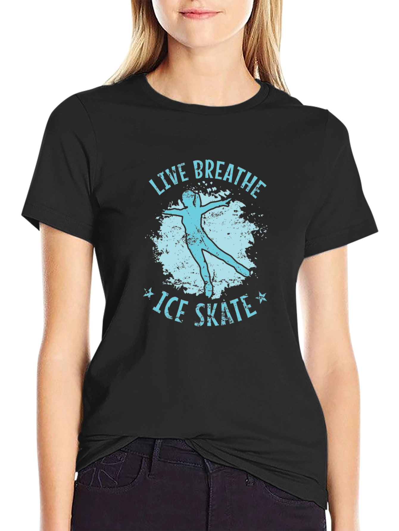 Live Breathe Ice Skate Graphic Tee