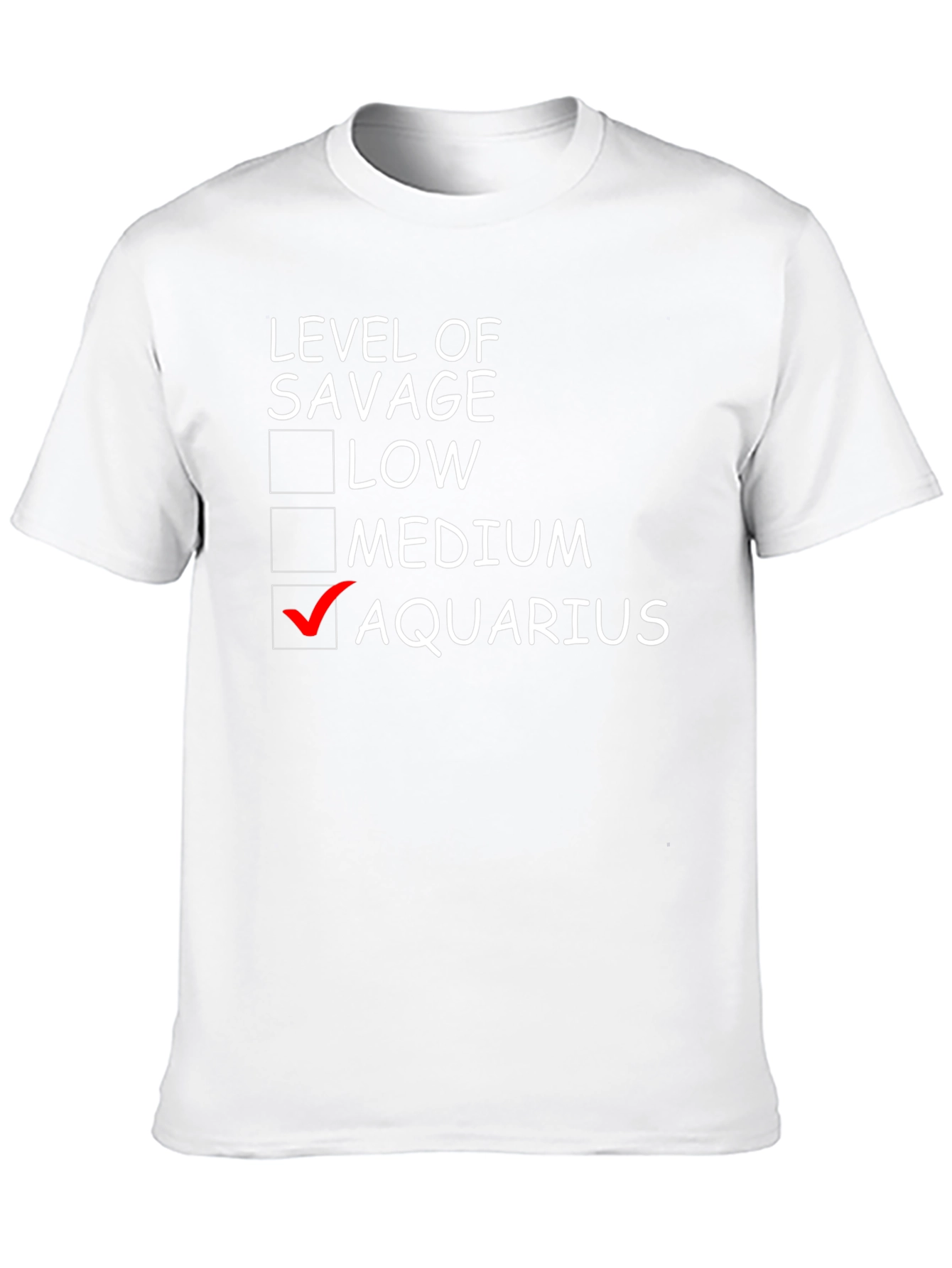 Aquarius Savage Level Graphic Tee