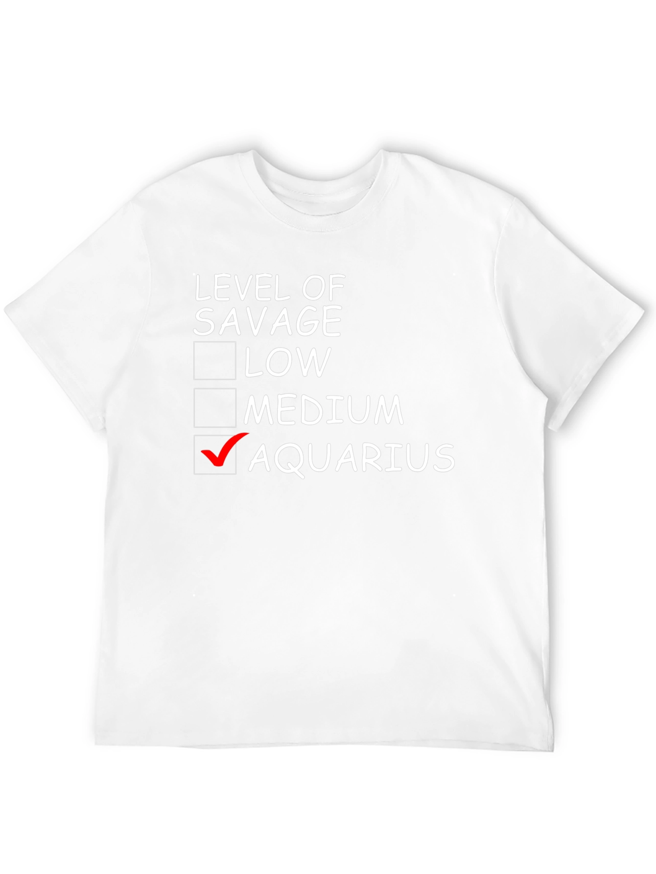 Aquarius Savage Level Graphic Tee
