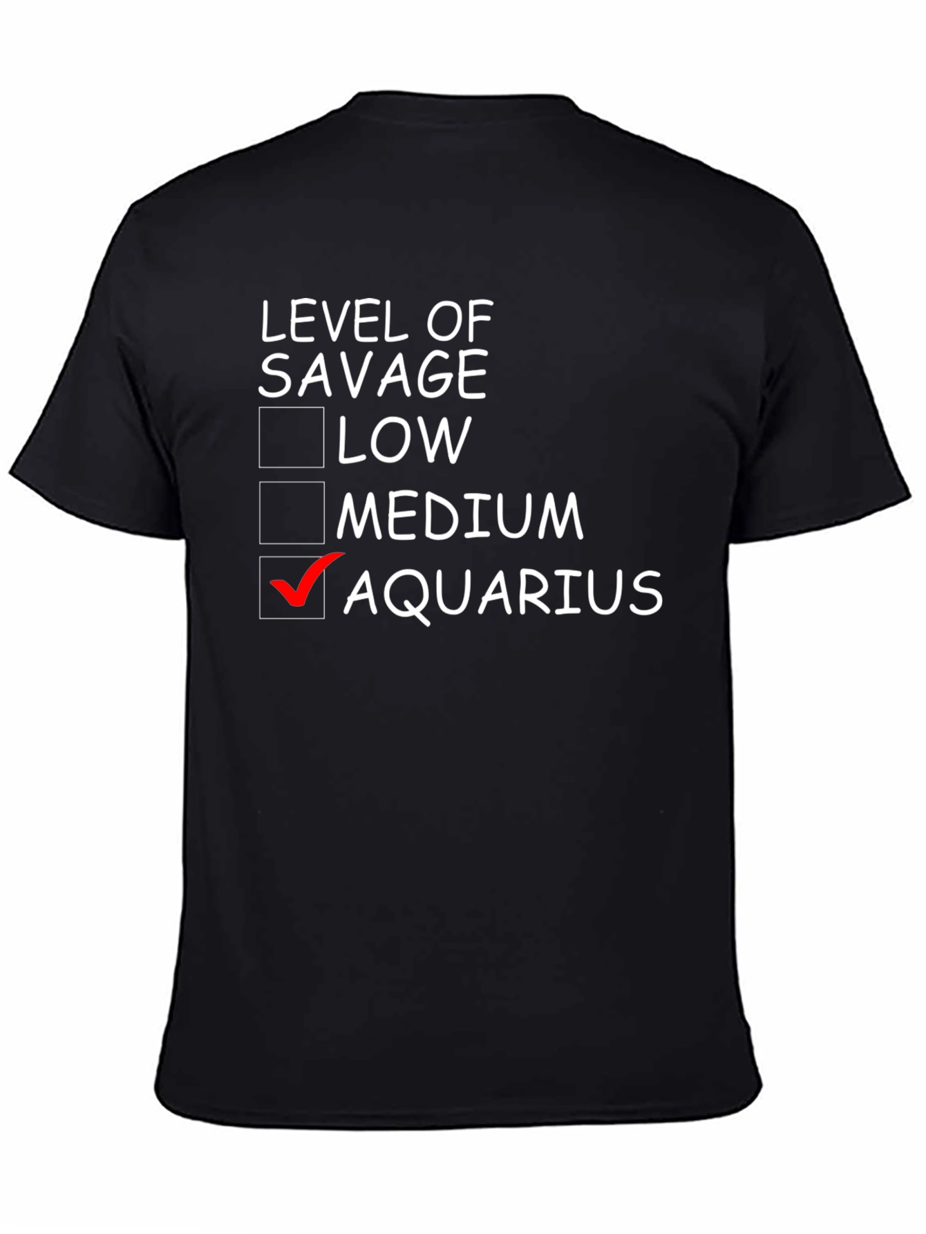 Aquarius Savage Level Graphic Tee