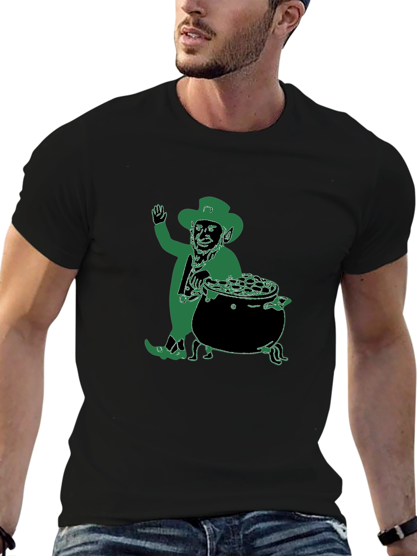 Lucky Leprechaun Graphic T-Shirt