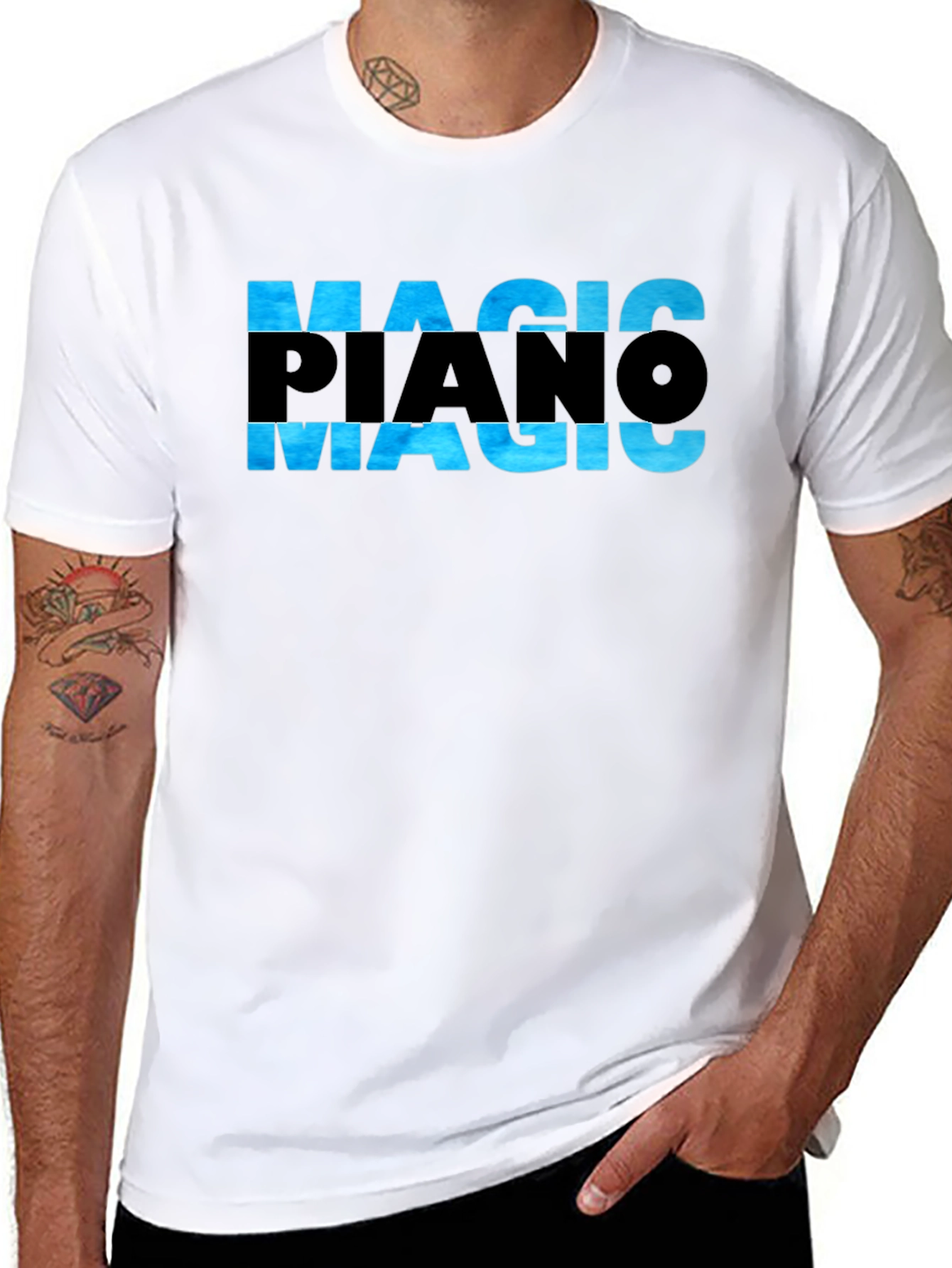 Magic Piano T-Shirt - Cool Graphic Tee