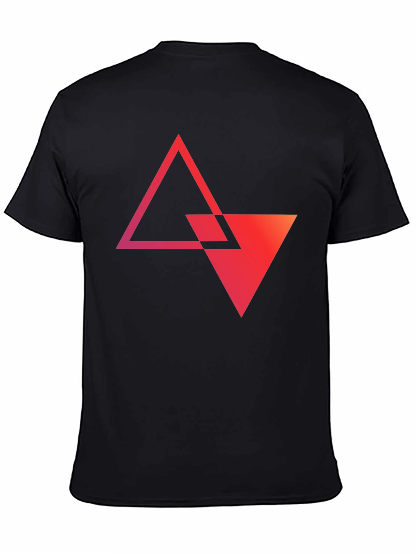 Geometric Triangle Graphic Tee - Modern Style