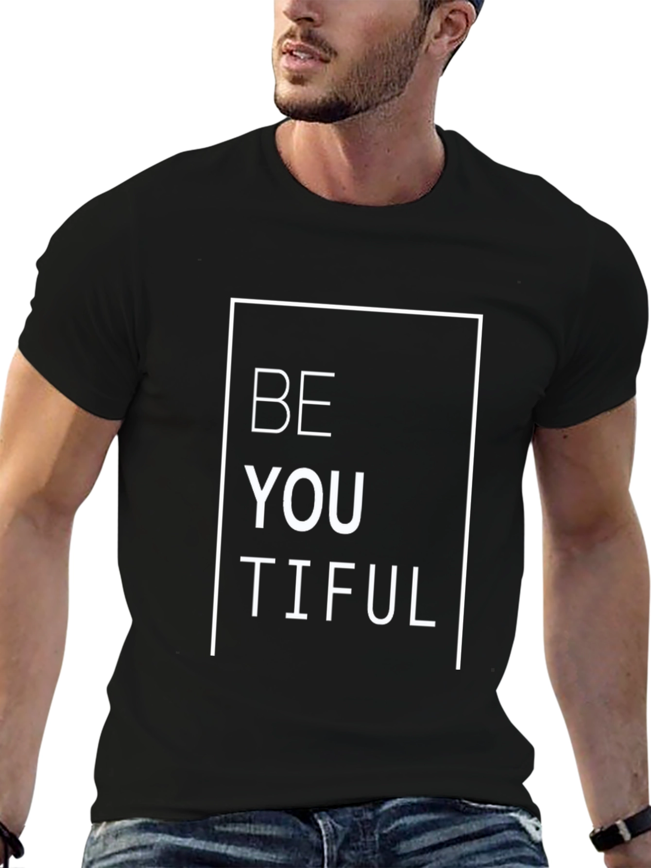 BeYOUtiful Black Graphic T-Shirt