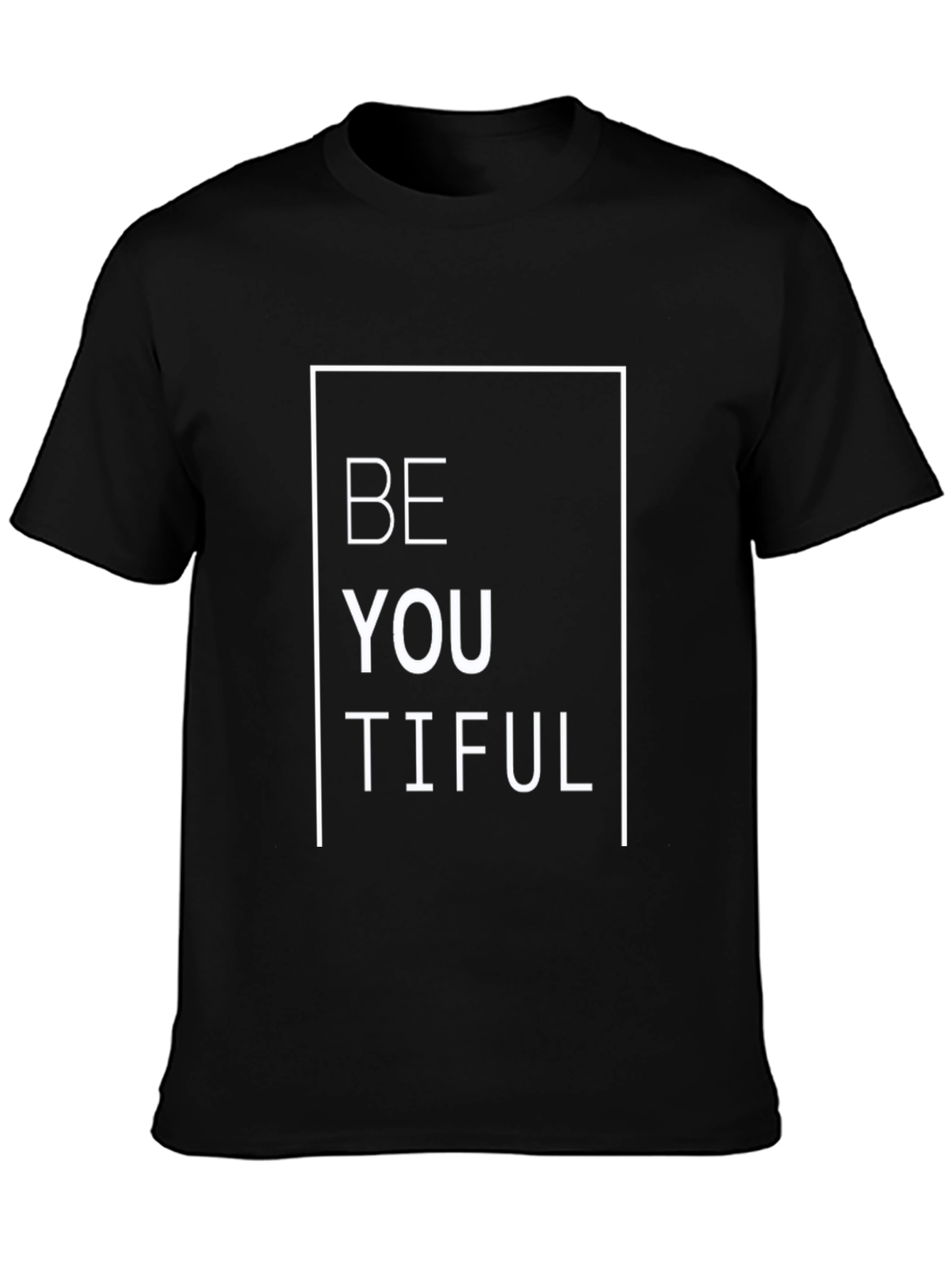 BeYOUtiful Black Graphic T-Shirt