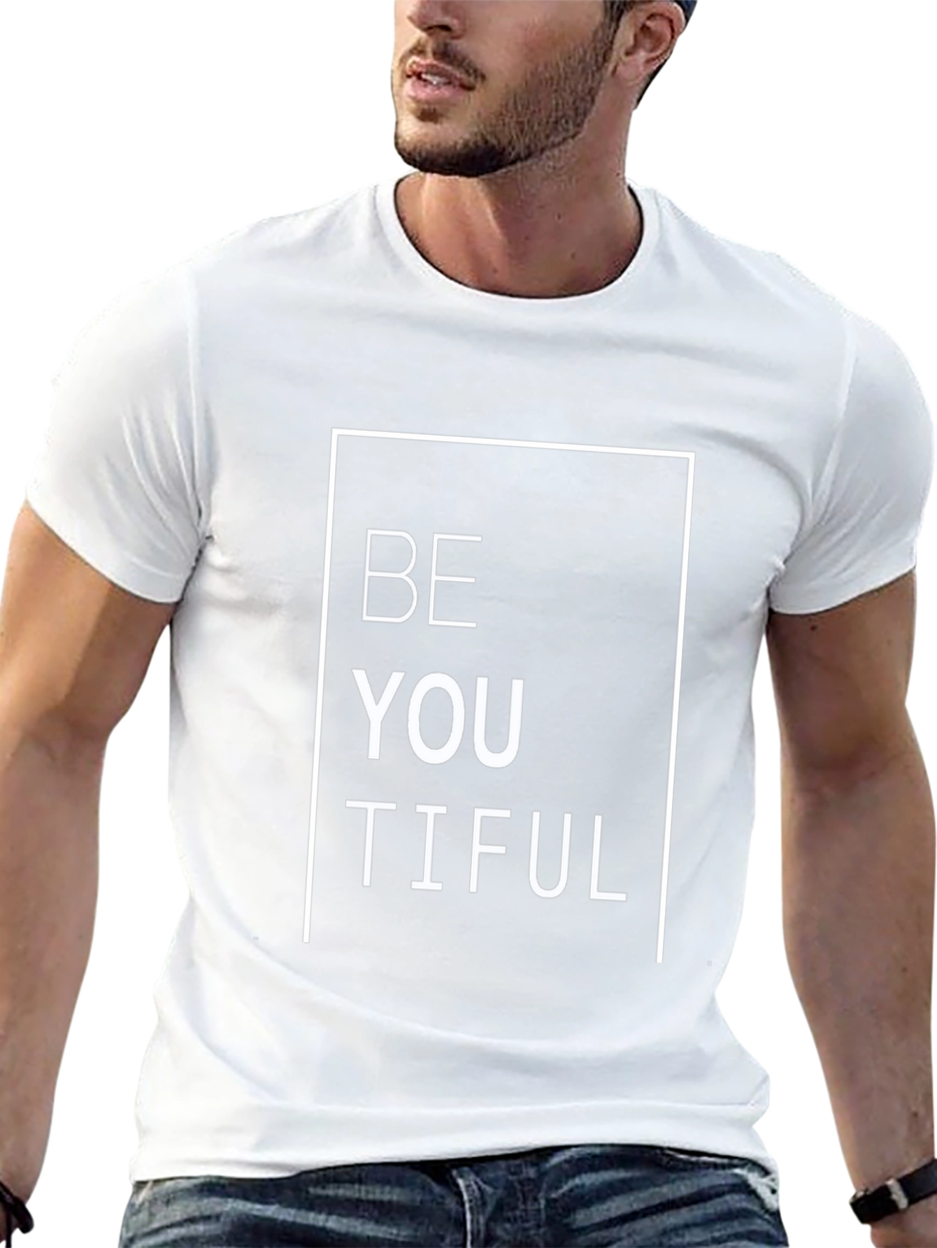 BeYOUtiful Black Graphic T-Shirt