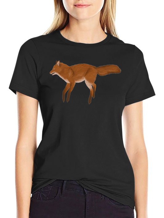 Fox Graphic Tee - Stylish Black T-Shirt
