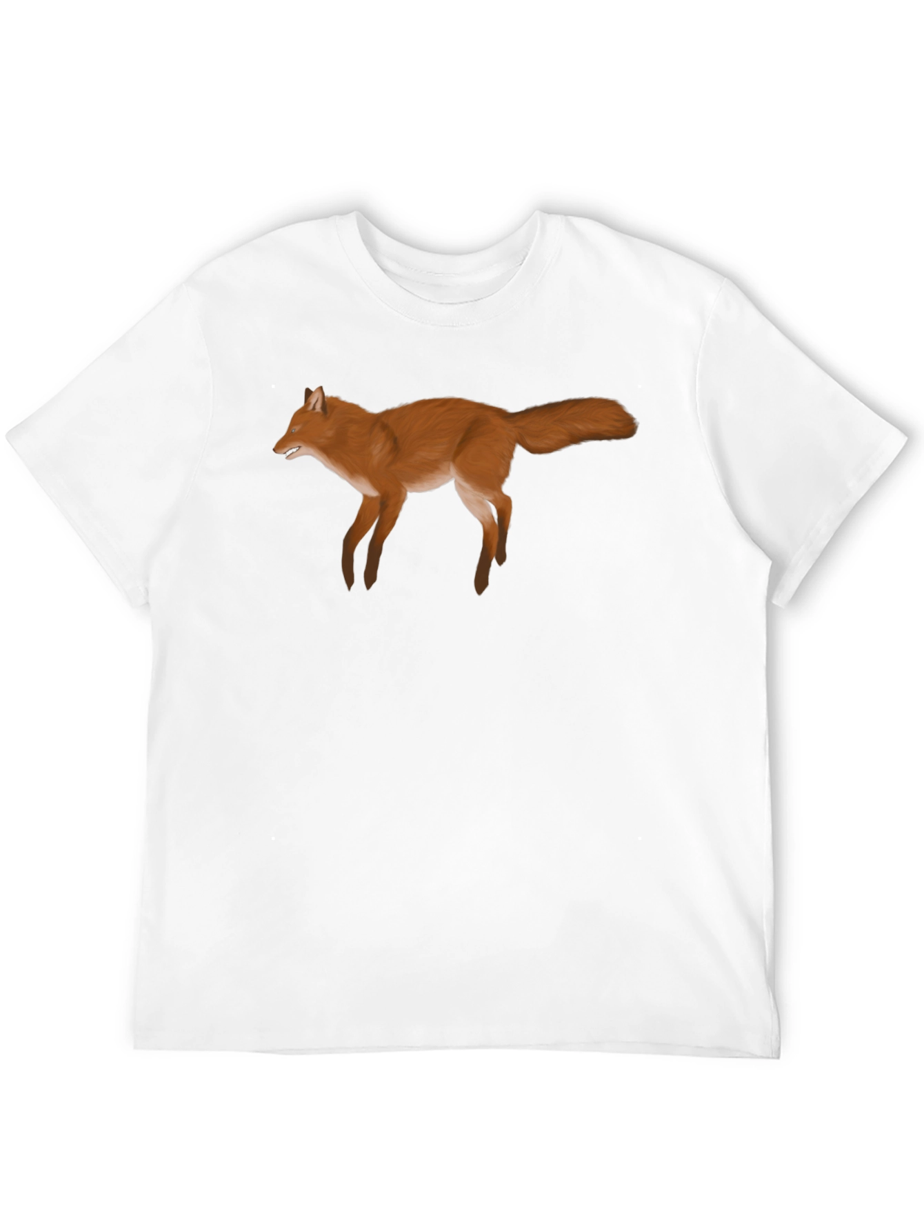 Fox Graphic Tee - Stylish Black T-Shirt