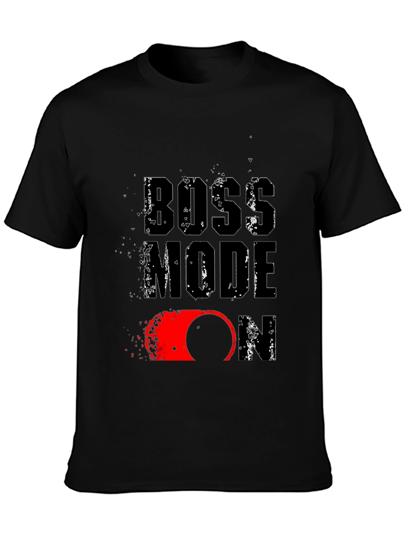 Boss Mode On Graphic Print T-Shirt