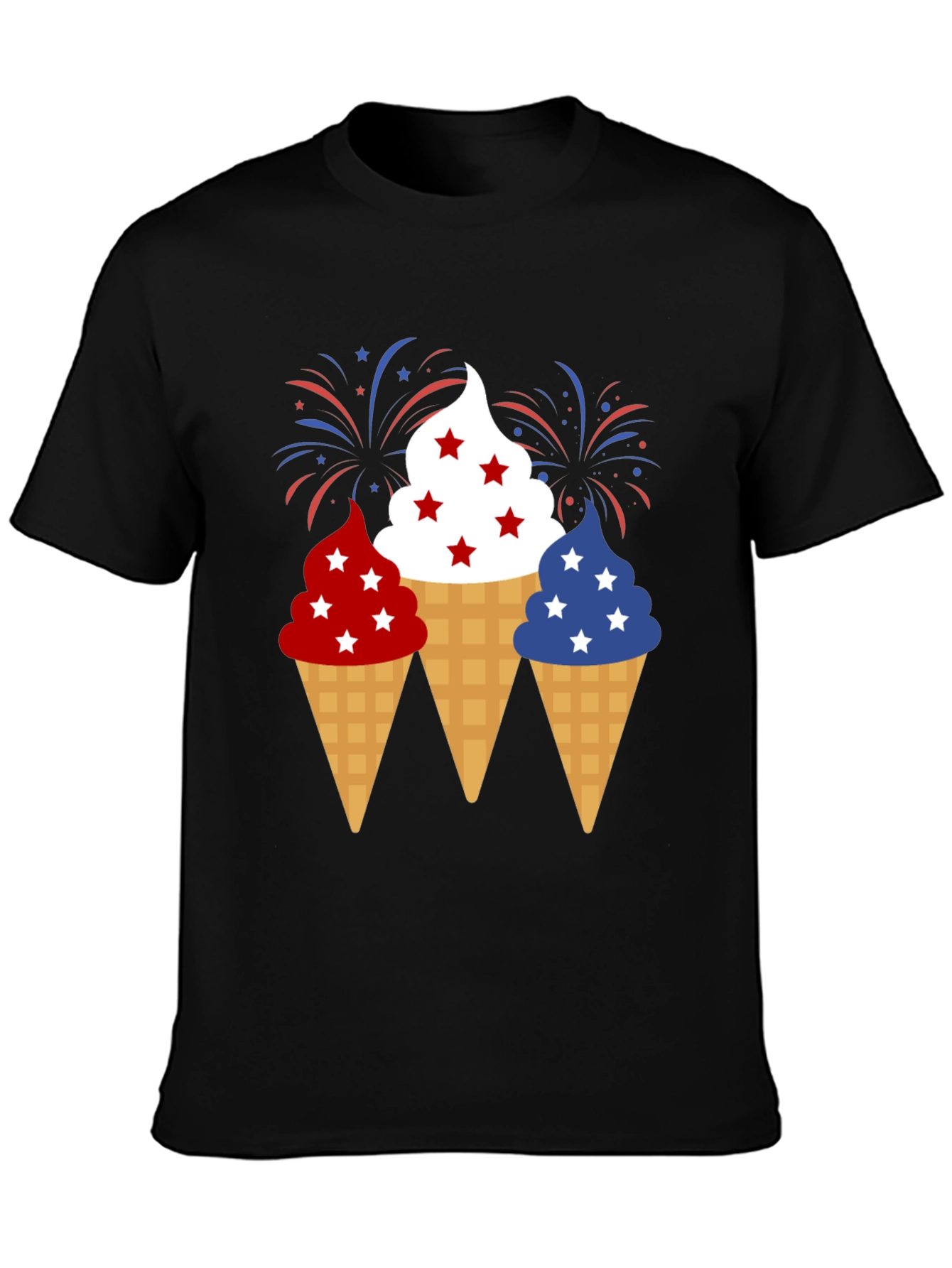 Patriotic Ice Cream Cone T-Shirt - 4th of July