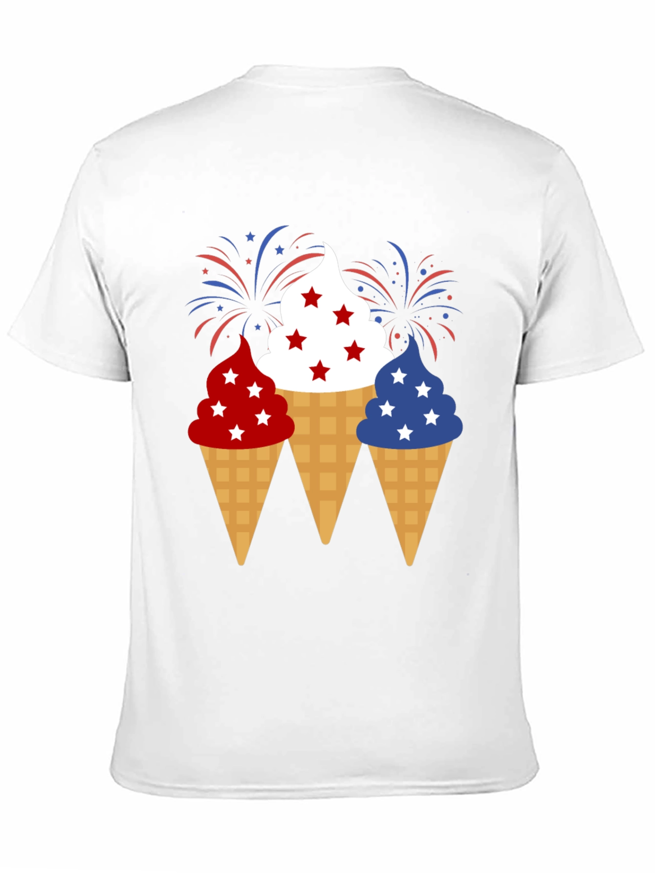 Patriotic Ice Cream Cone T-Shirt - 4th of July