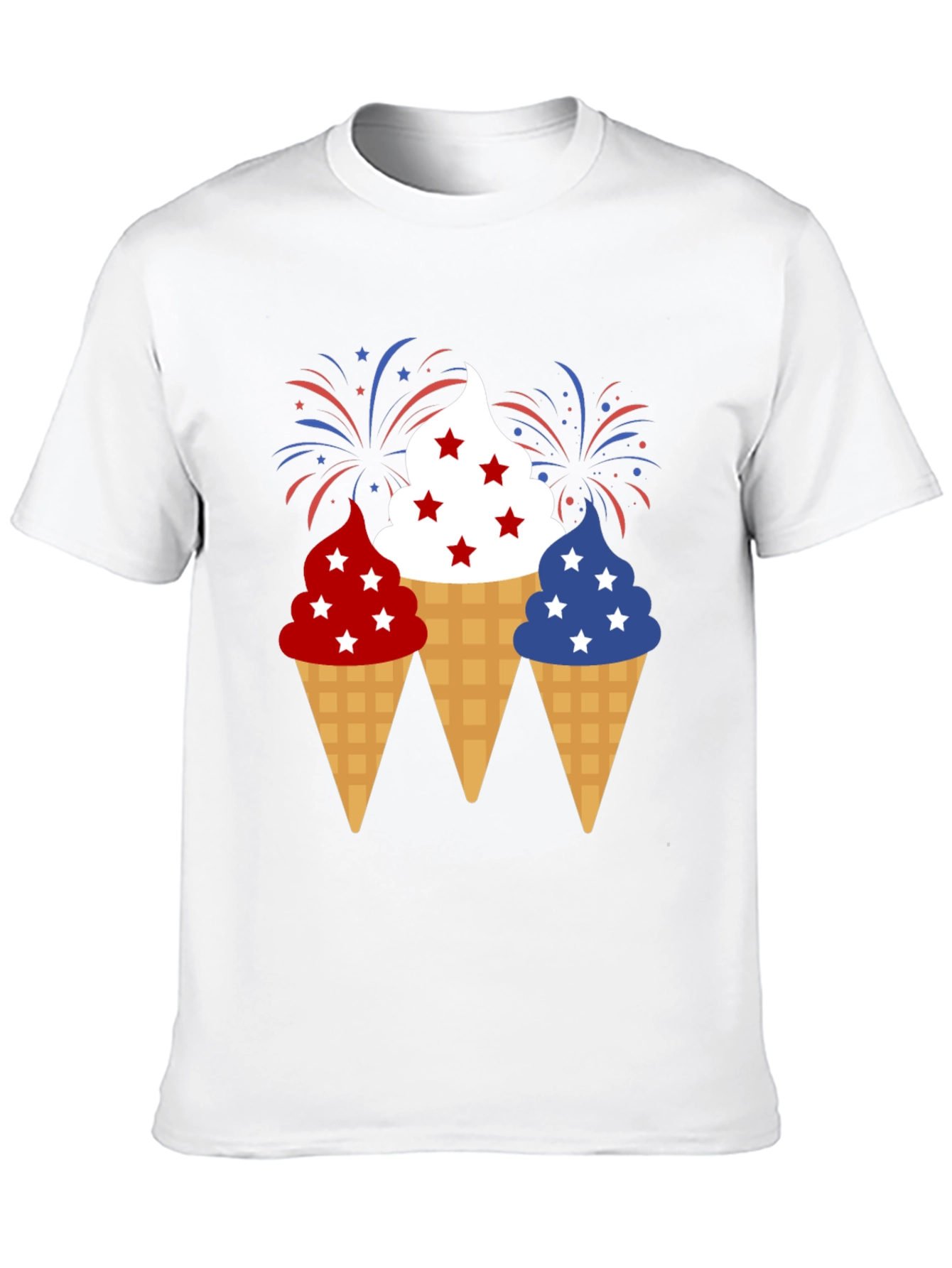 Patriotic Ice Cream Cone T-Shirt - 4th of July