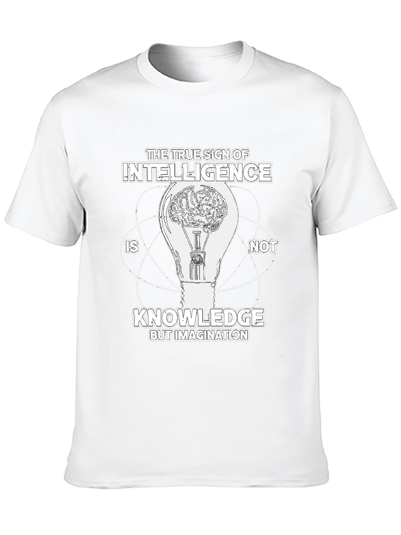 Intelligence Imagination Black T-Shirt