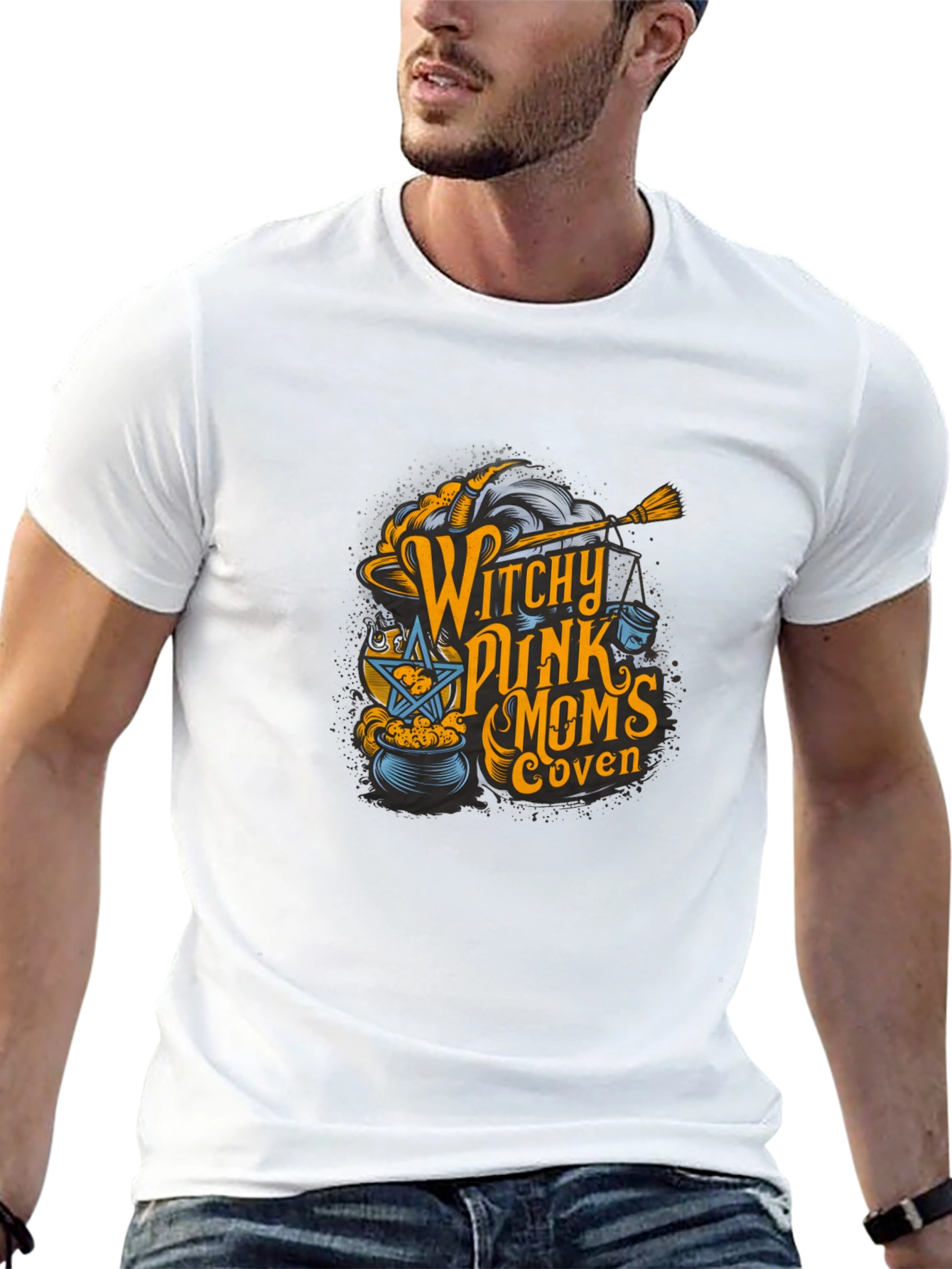 Witchy Punk Moms Coven Black T-Shirt
