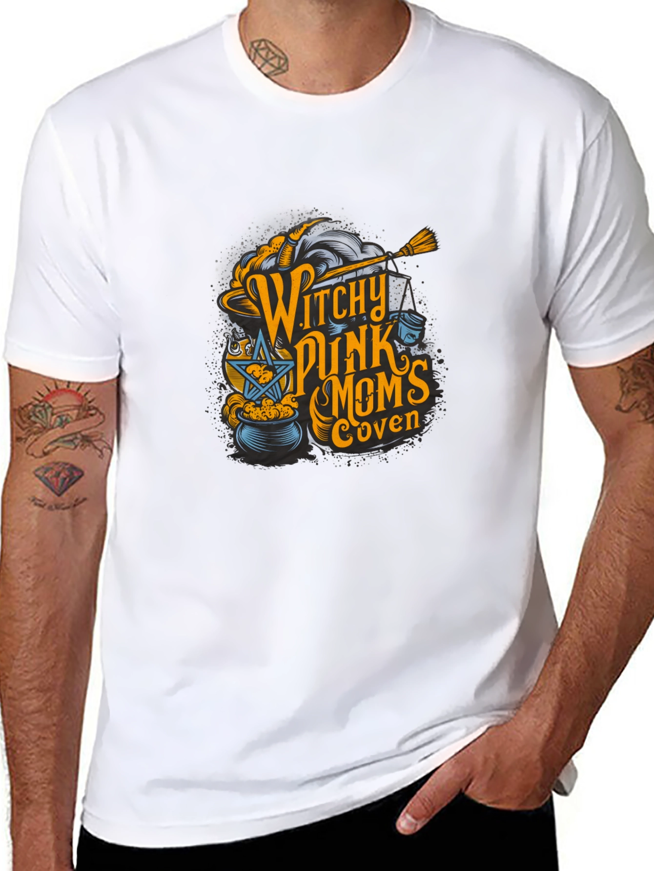 Witchy Punk Moms Coven Black T-Shirt